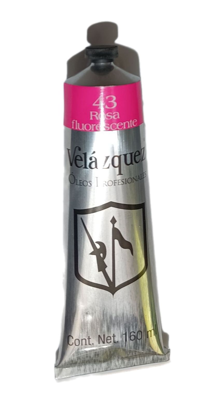 Velazquez, Oleos profesionales, alta calidad, No.43 Rosa Flourescente, tubo de 160 ml, 58 opciones de color