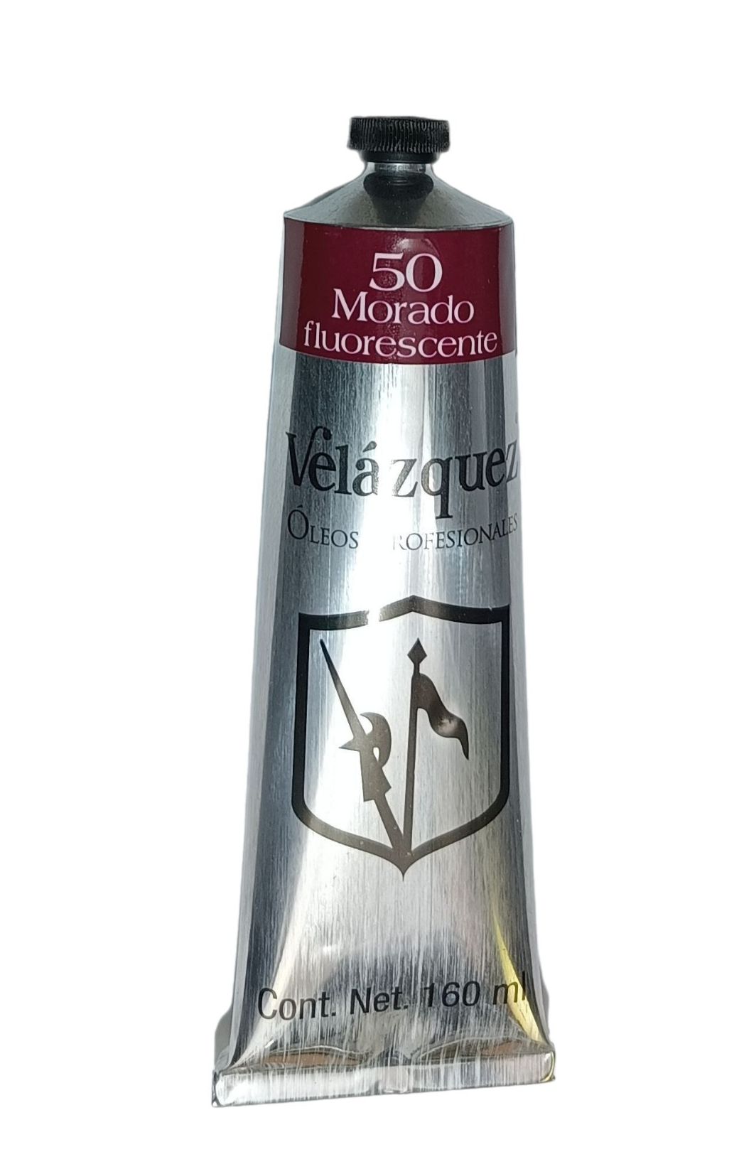 Velazquez, Oleos profesionales, alta calidad, No.50 Morado flourescente, tubo de 160 ml, 58 opciones de color