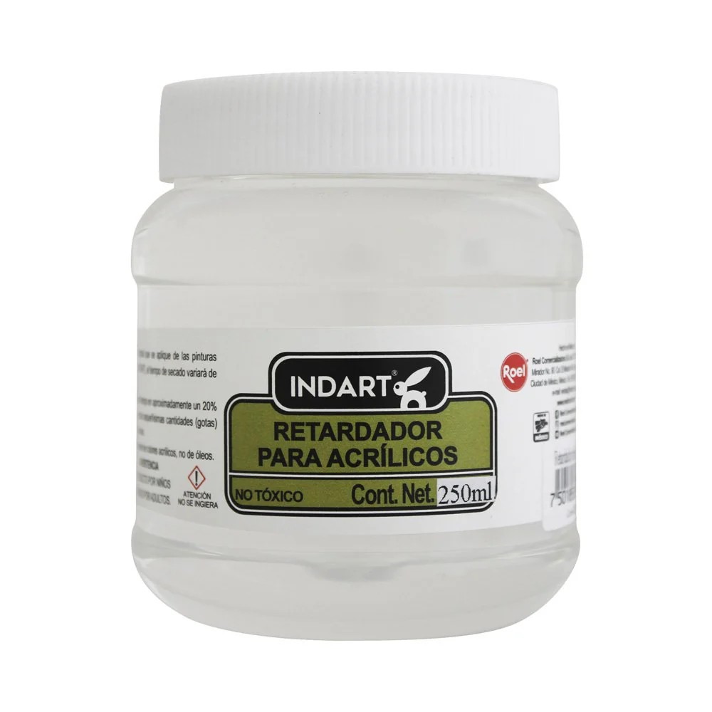 Retardador para pintura acrilica, marca INDART, 250 ml de capacidad