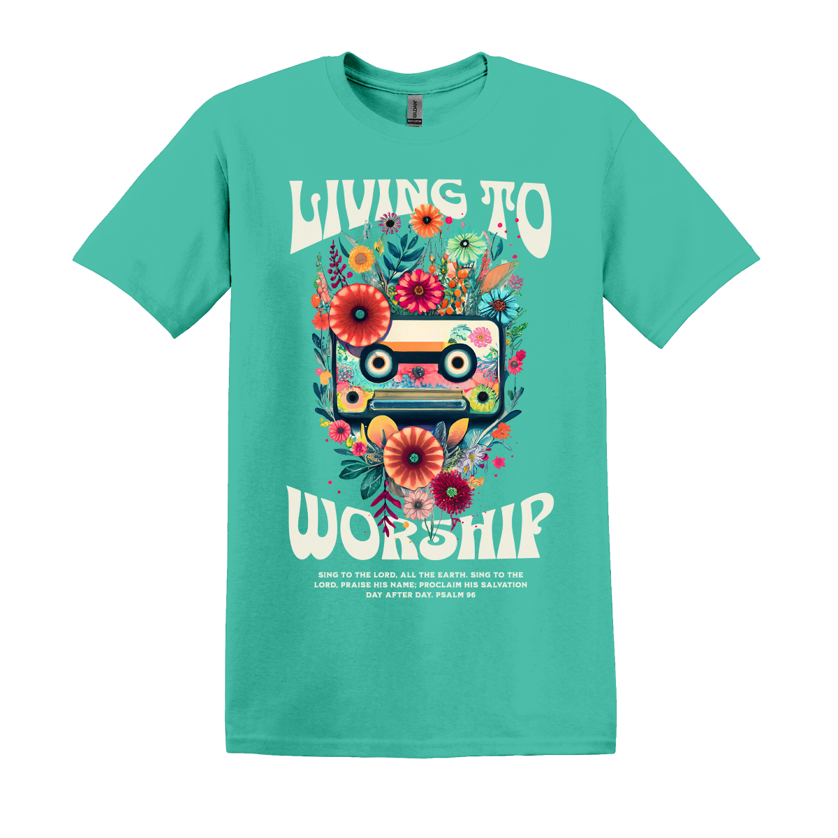 Living to Worship Adult Tee (Item #1119)