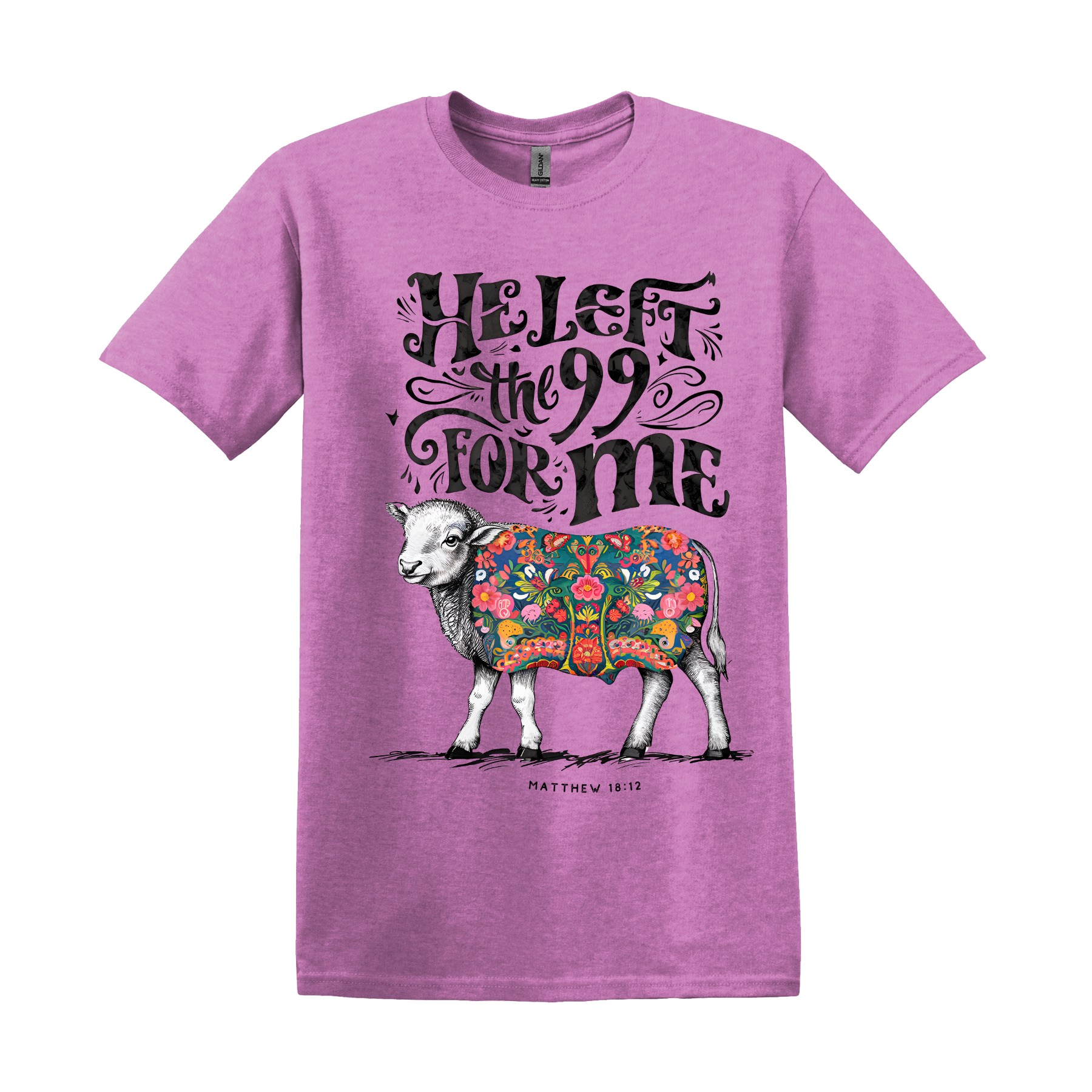  He Left the 99 For Me Christian Tee (Item #1120)