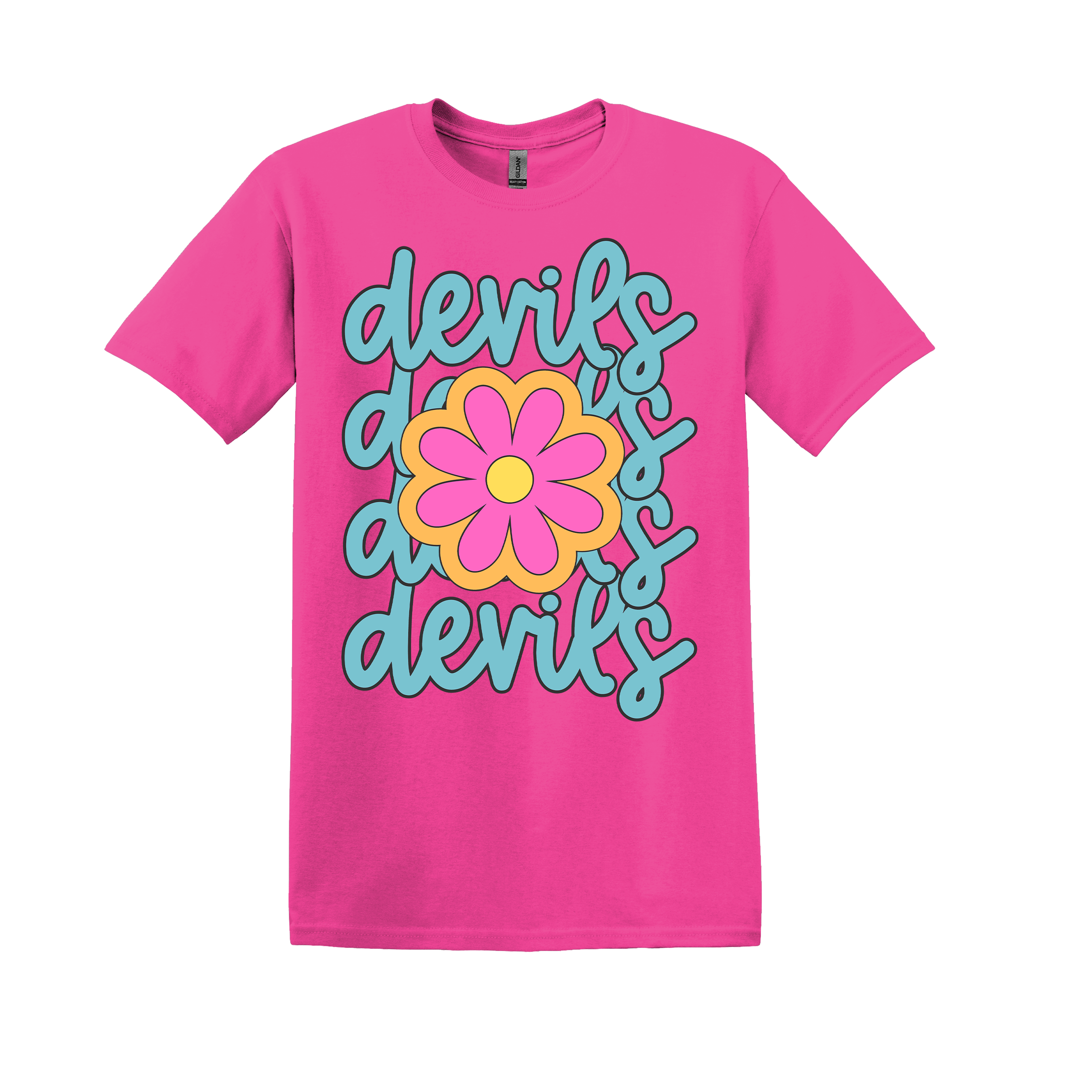 Huntington Red Devils Pink T-Shirt (item #1015)