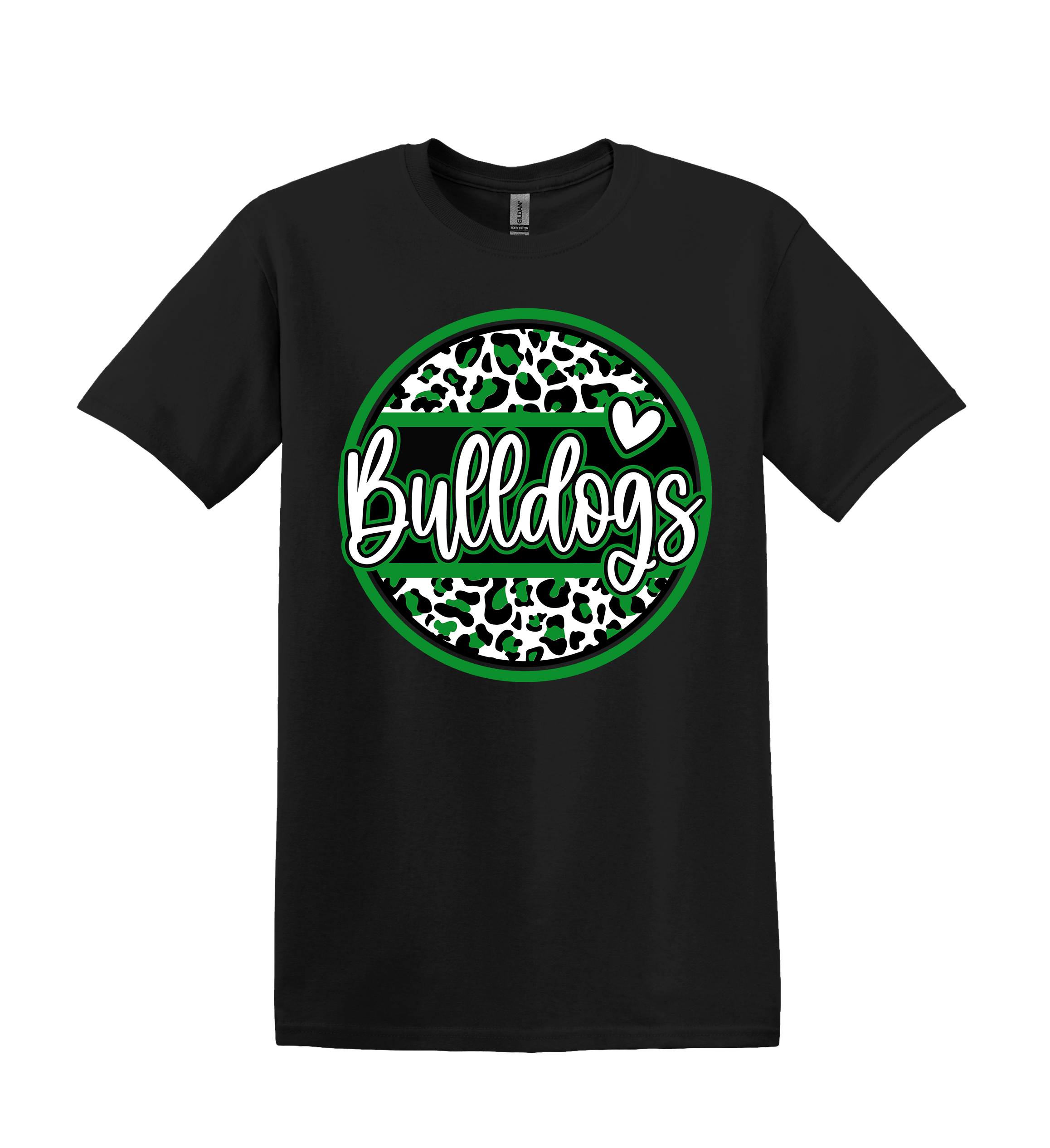 Bulldogs Spirit Shirt - red, green, or blue! (Item #1159)