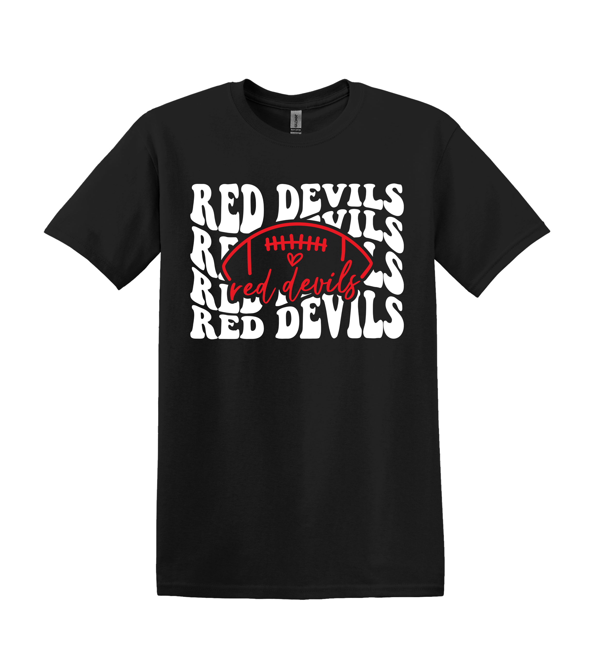 Red Devils Football Spirit Tee (item # 1011)