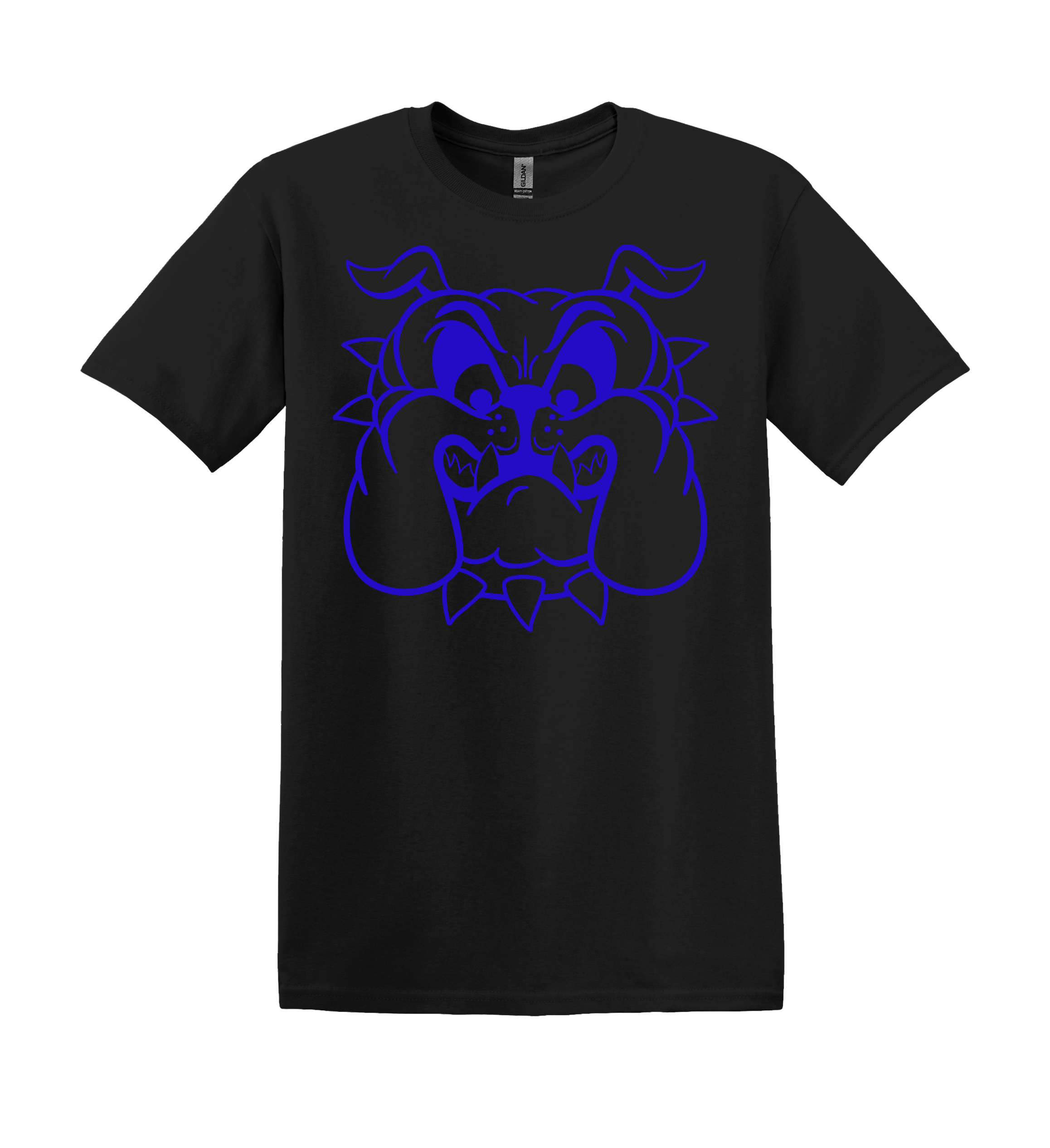 Bulldog Tee - your choice of green, blue, or red mascot (Item #1166)