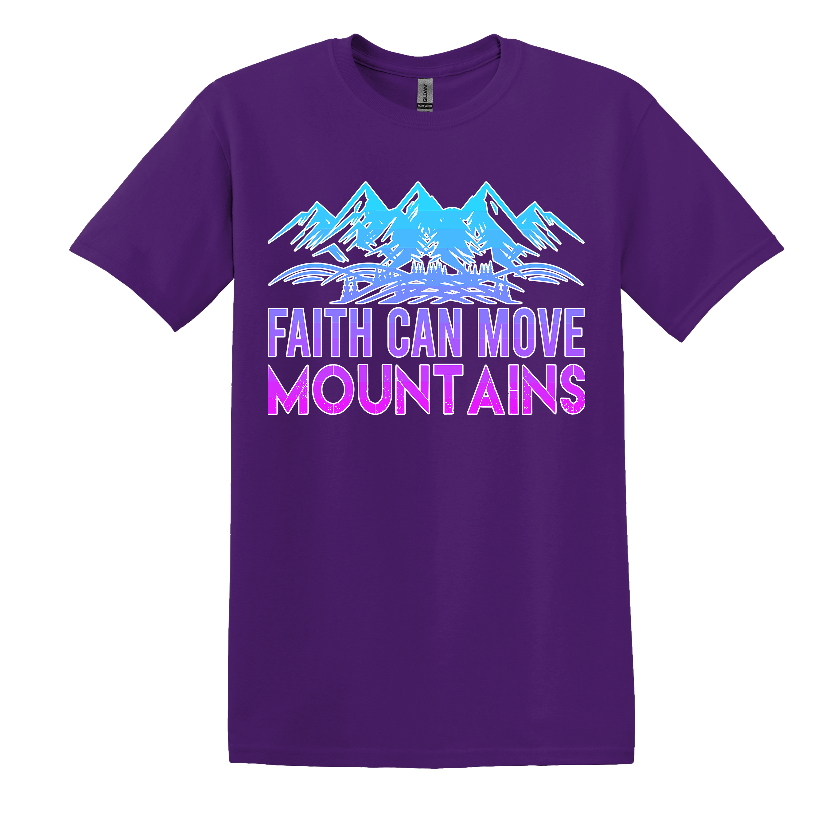 Faith Can Move Mountains Christian Tee (Item #1128)