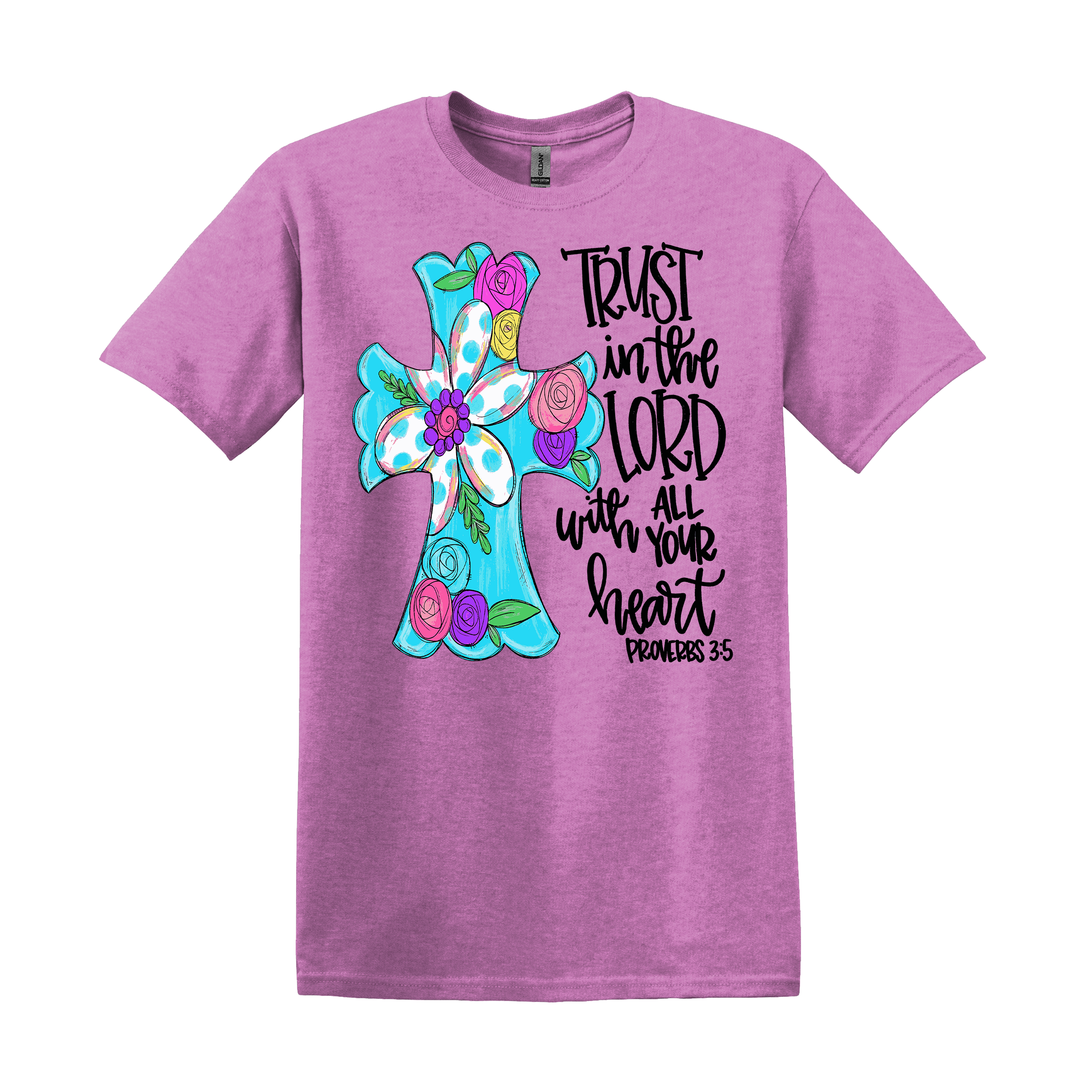 Trust in the Lord With All Your Heart Christian Tee (Item #1133)