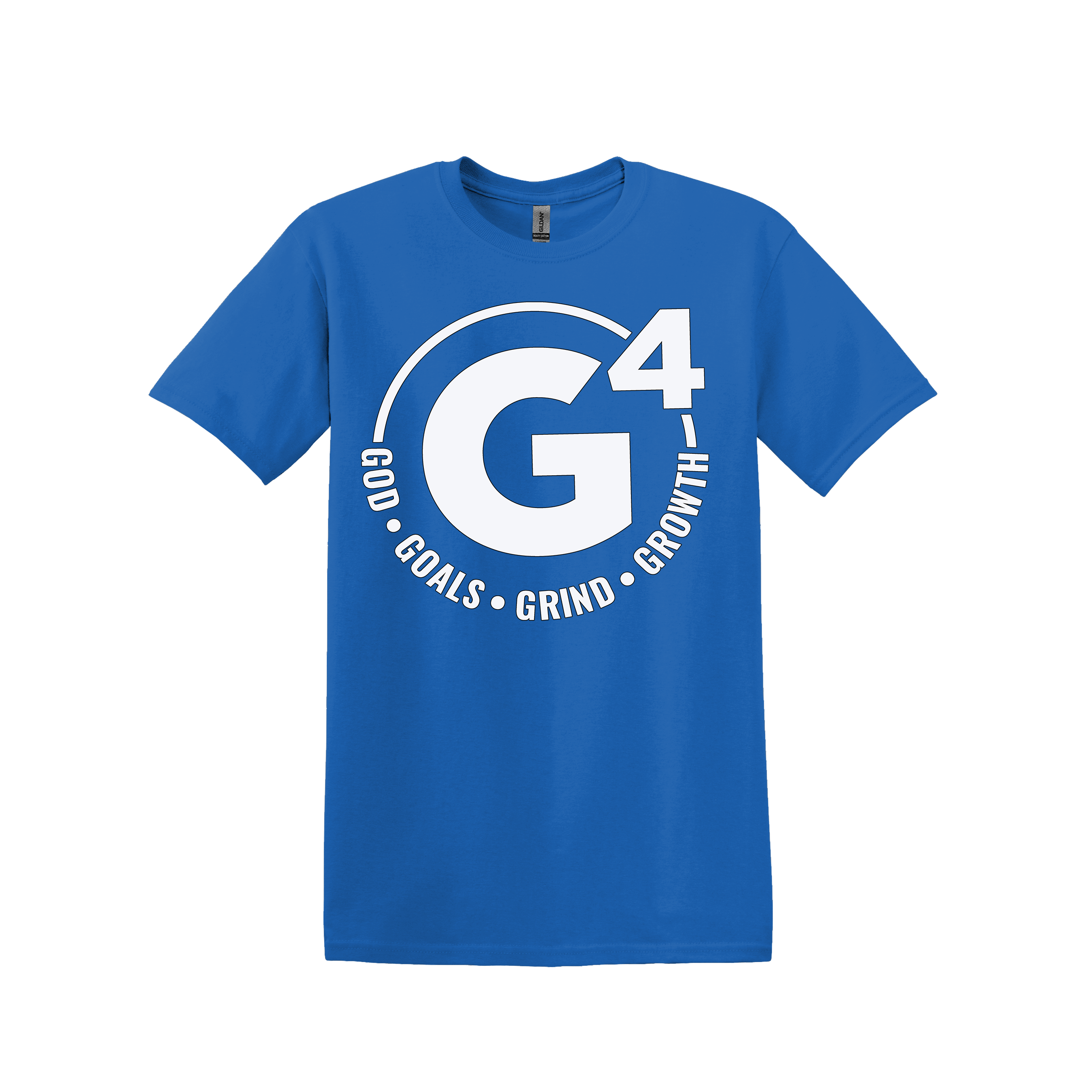 G4..God, Goals, Grind, Growth Christian T-Shirt (Item #1143)