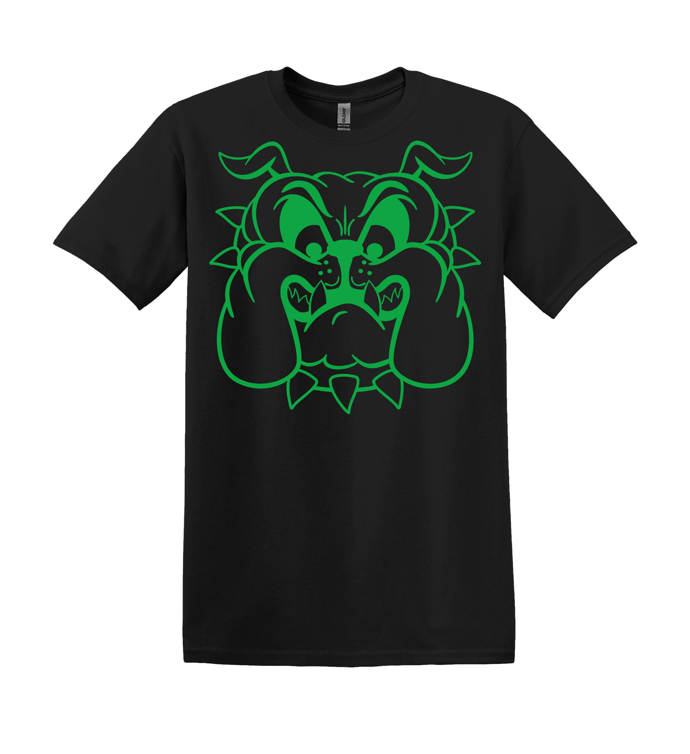 Bulldog Tee - your choice of green, blue, or red mascot YOUTH SIZES