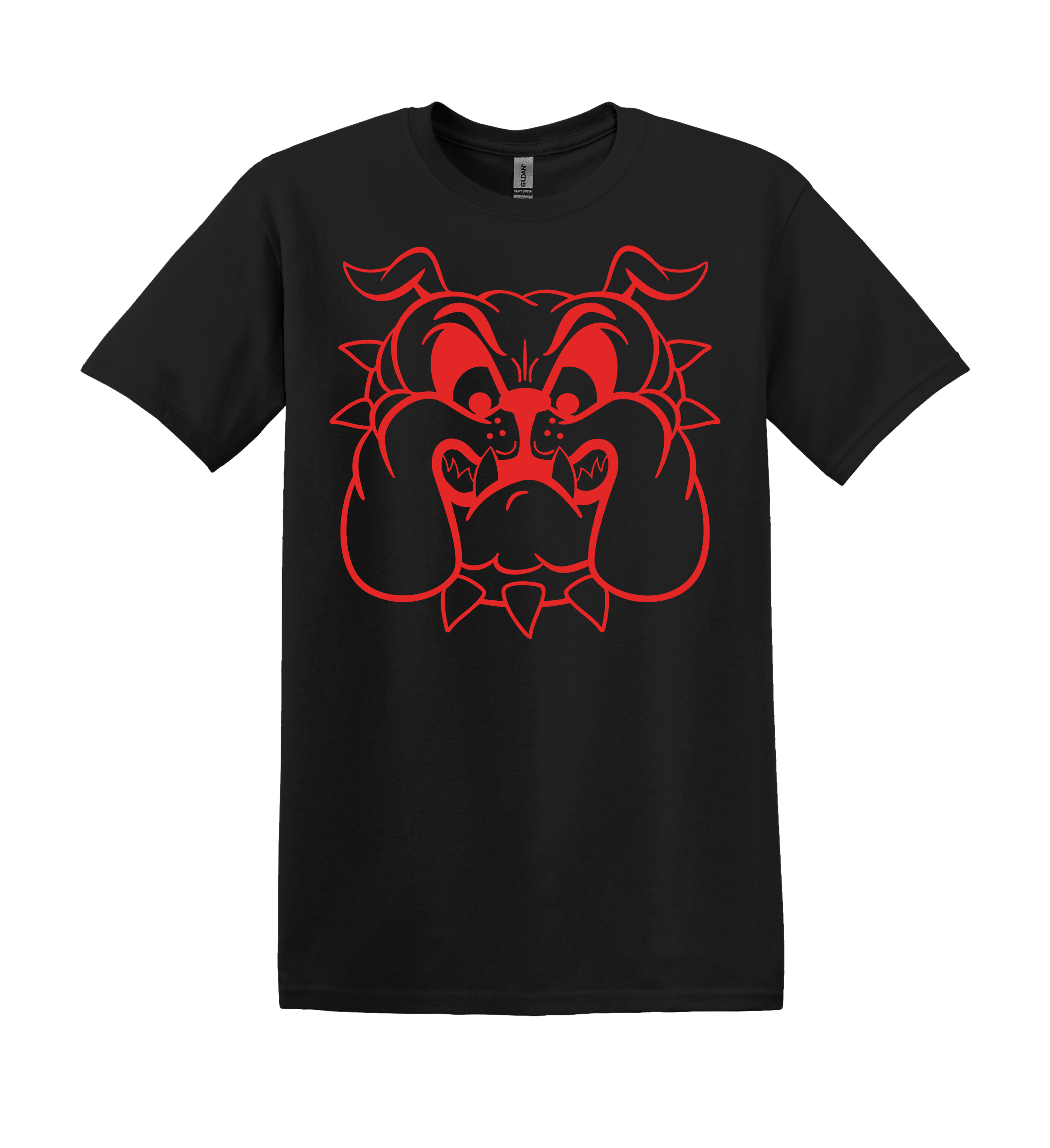Bulldog Tee - your choice of green, blue, or red mascot YOUTH SIZES
