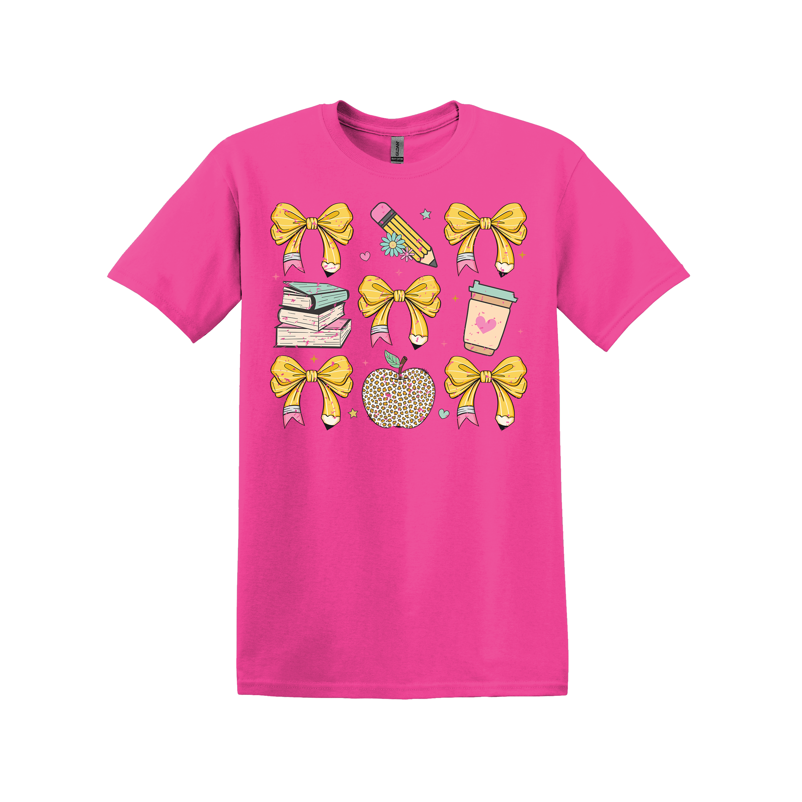 Teacher Coquette Bow Tee (item #1027)