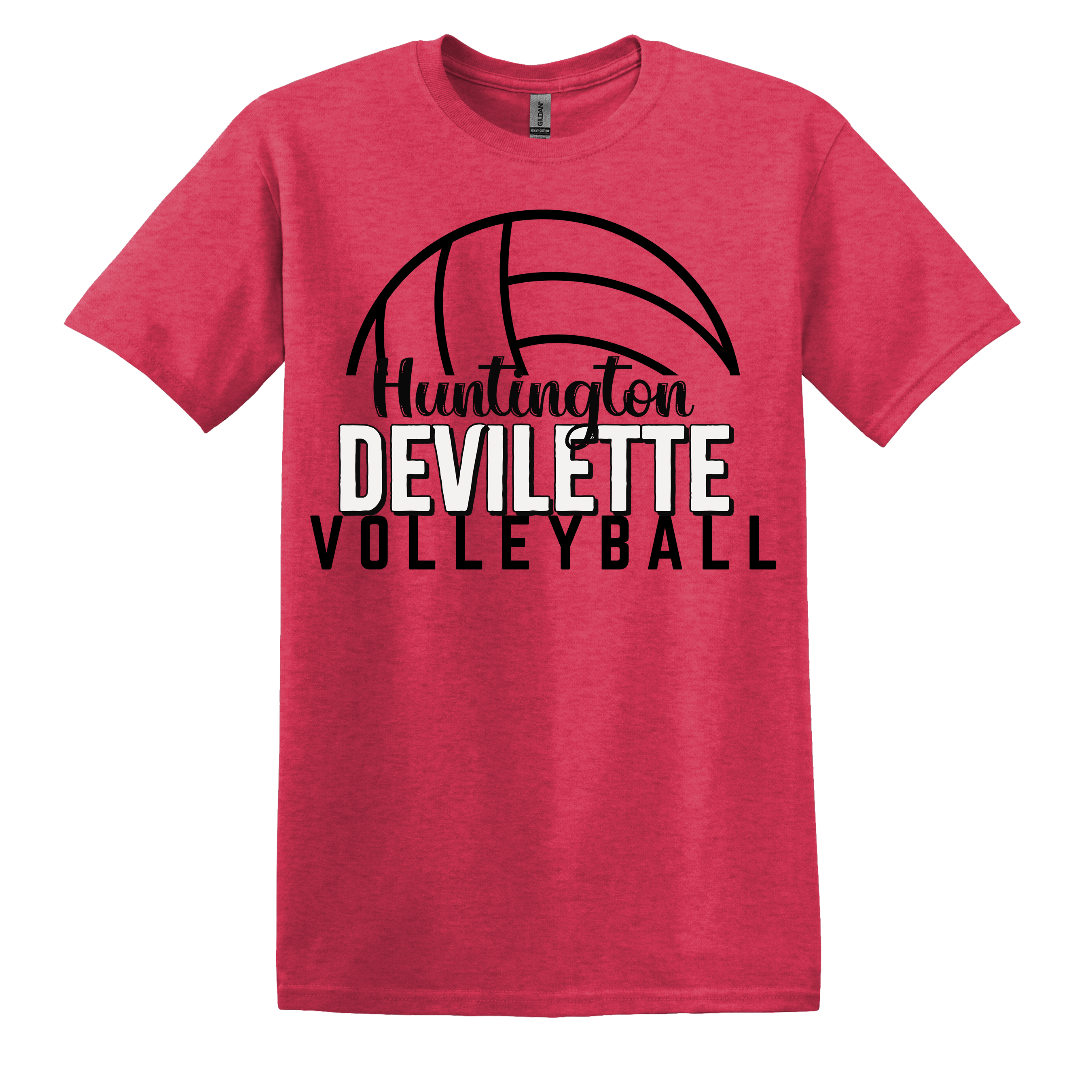 Huntington Devilettes Volleyball Spirit Tee (item #1232)
