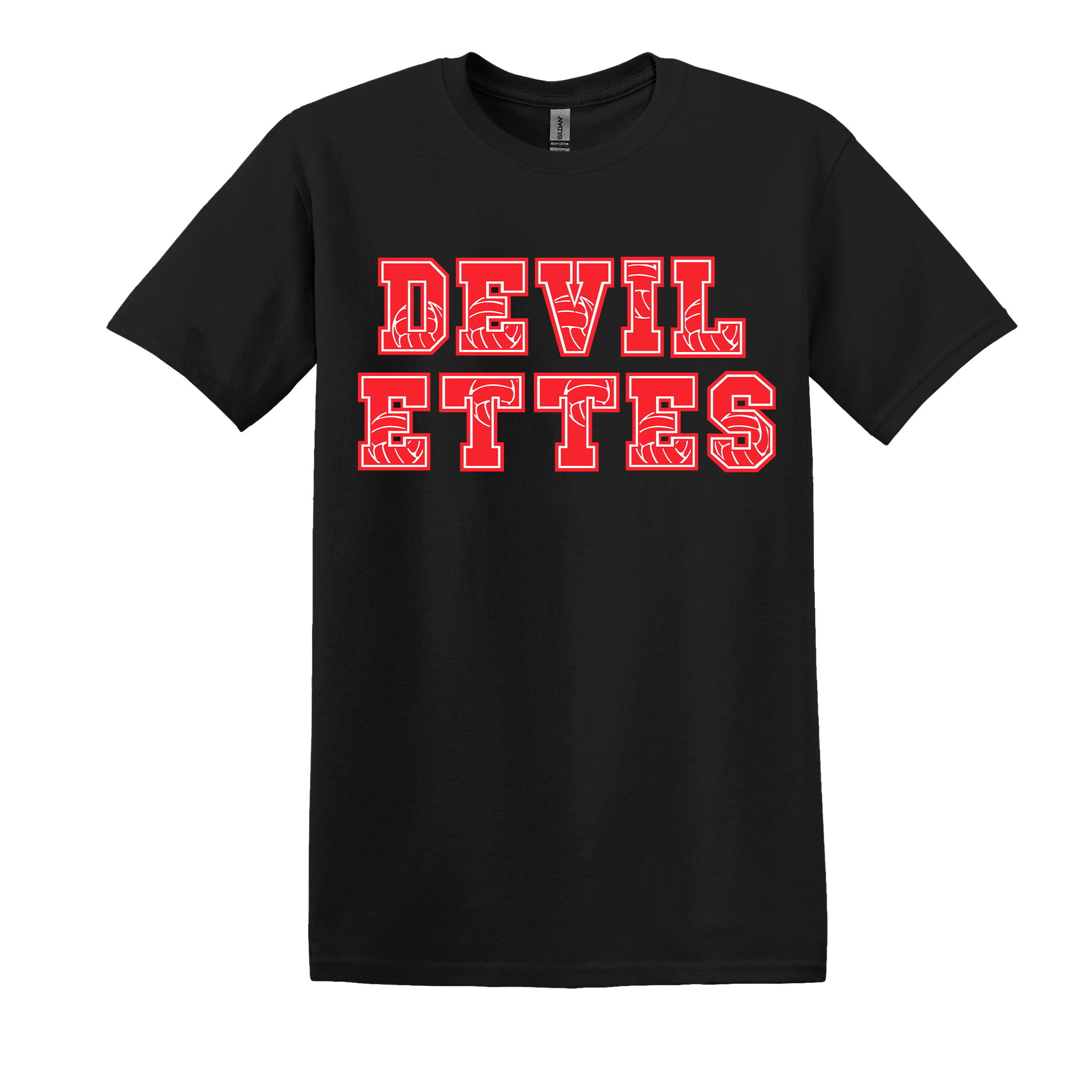Huntington Devilettes Volleyball Spirit Tee (item #1235)