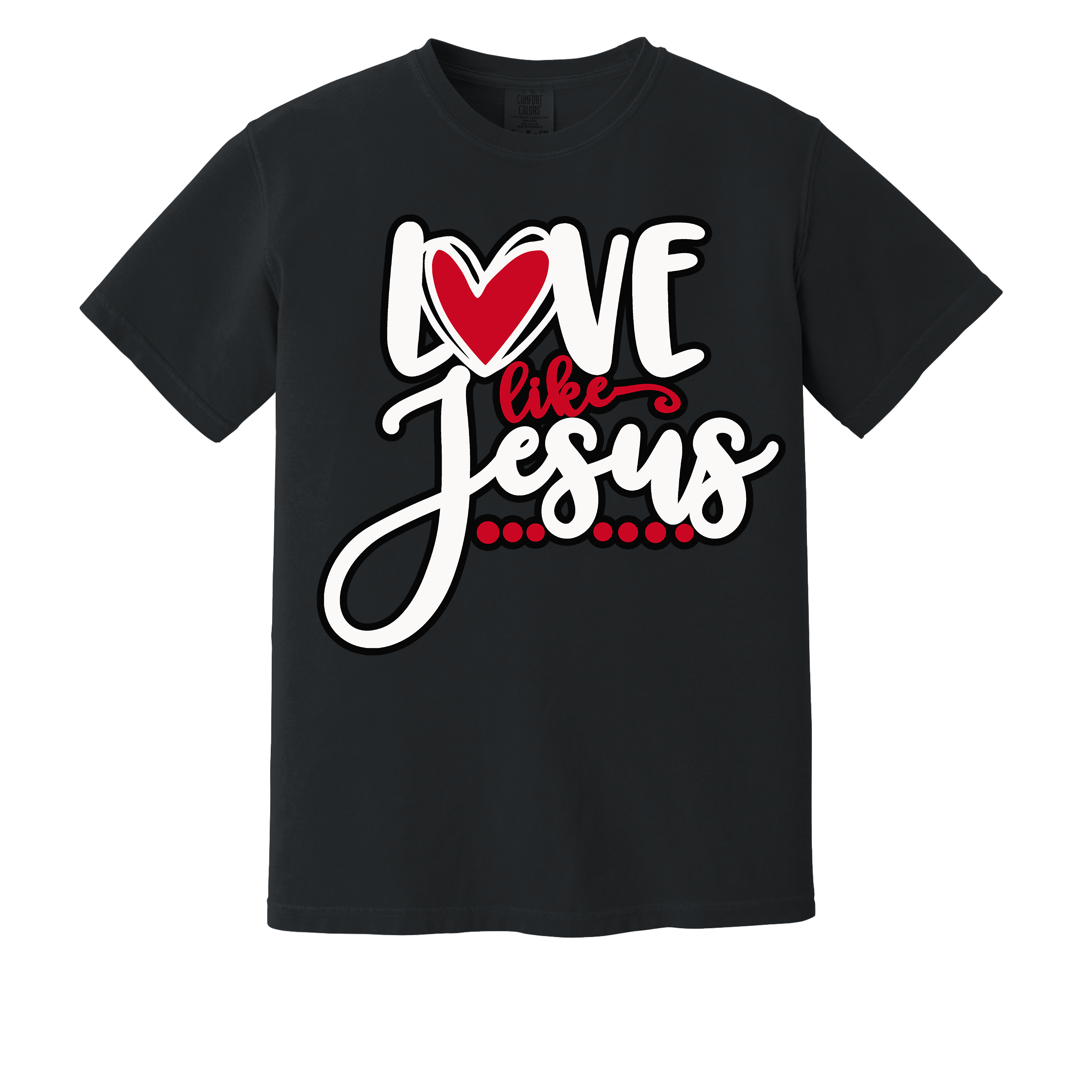 Love Like Jesus Christian Tee - Choice of COMFORT COLOR or Gildan Softstyle (Item #1240)
