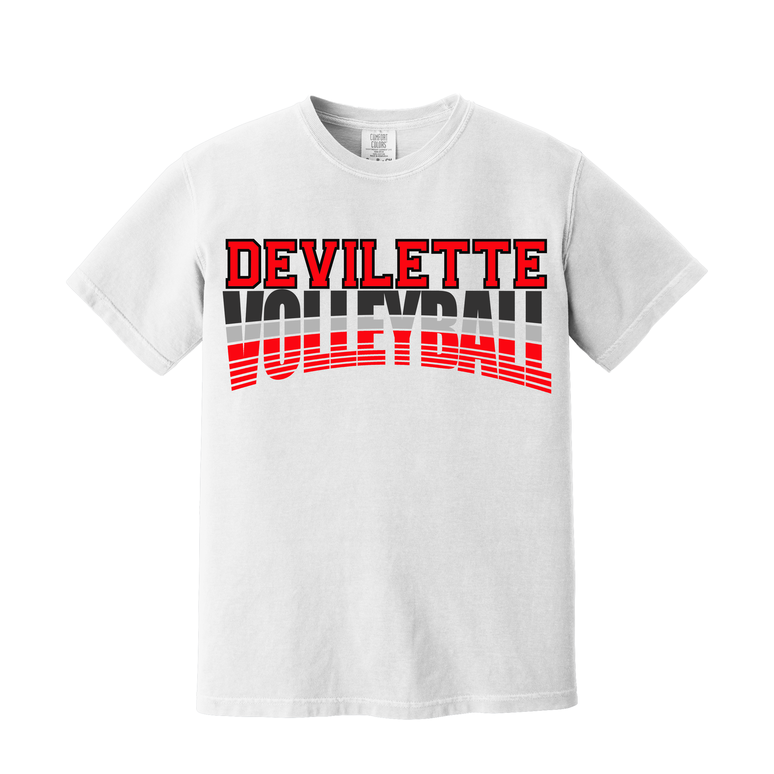 Huntington Devilettes Volleyball Spirit Tee Comfort Color (item #1244)