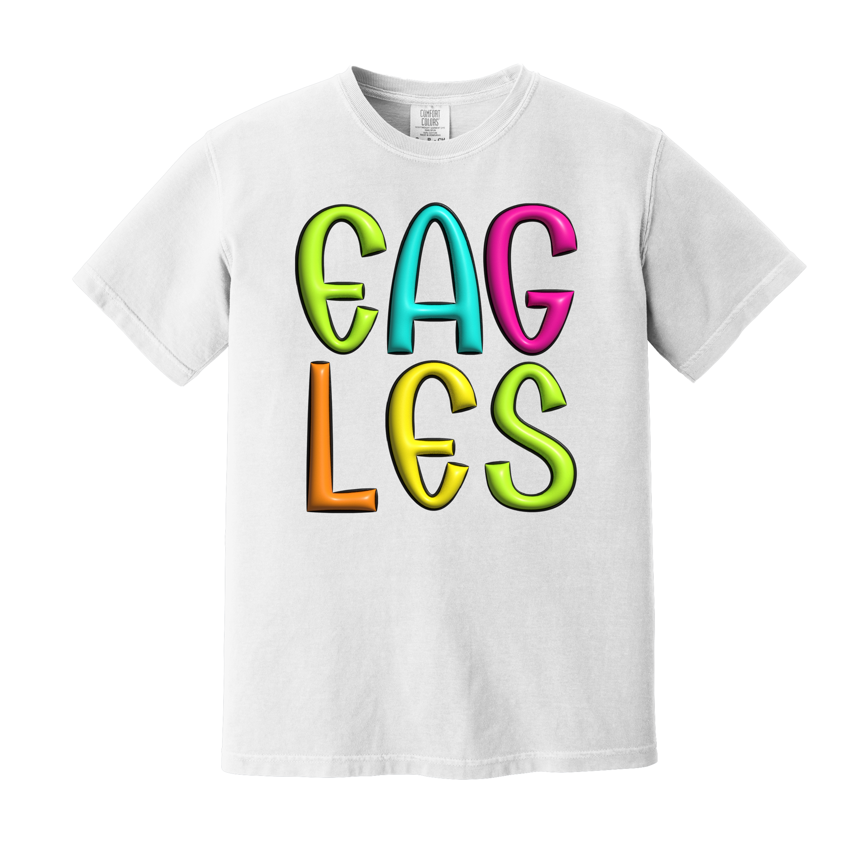Eagles Spirit Shirt Your Choice of Black Gildan or White Comfort Color(Item Number 1288)
