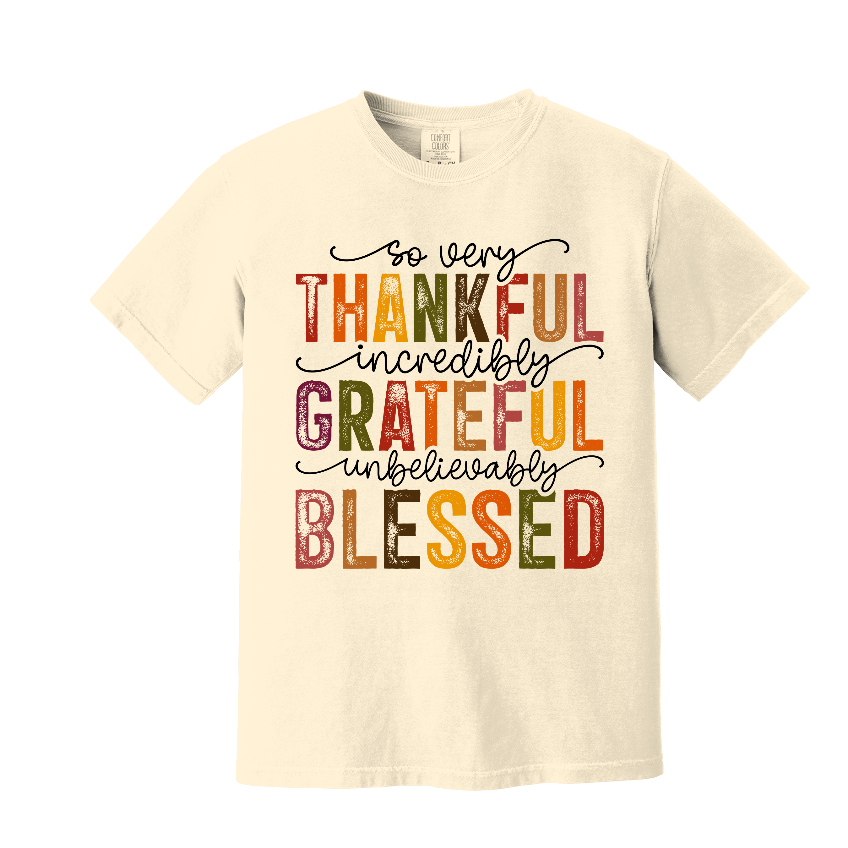  Thankful, Grateful, Blessed Fall Tee or Sweatshirt (Item 3012)