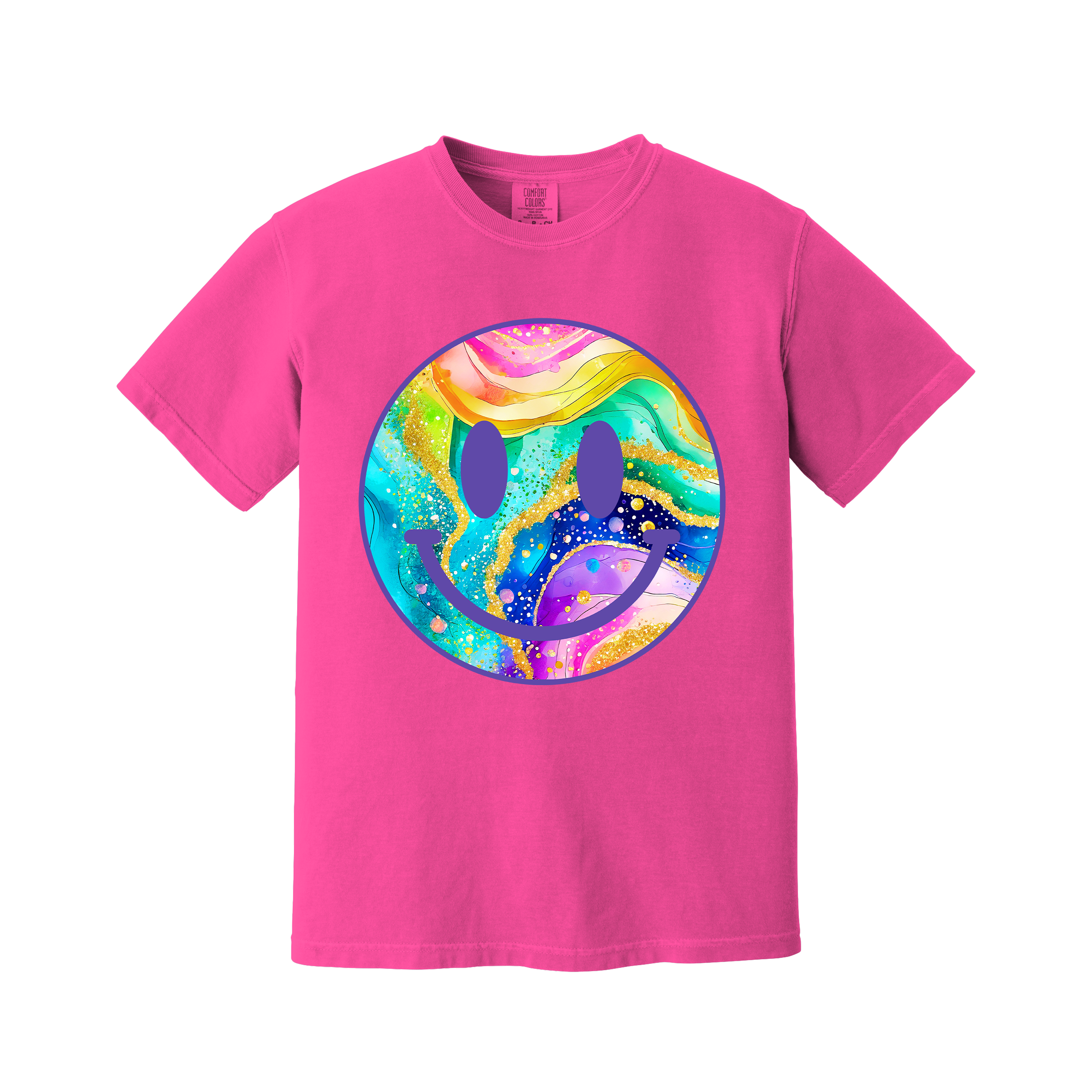 Smiley Face Tee  Comfort Color (Item #1708)
