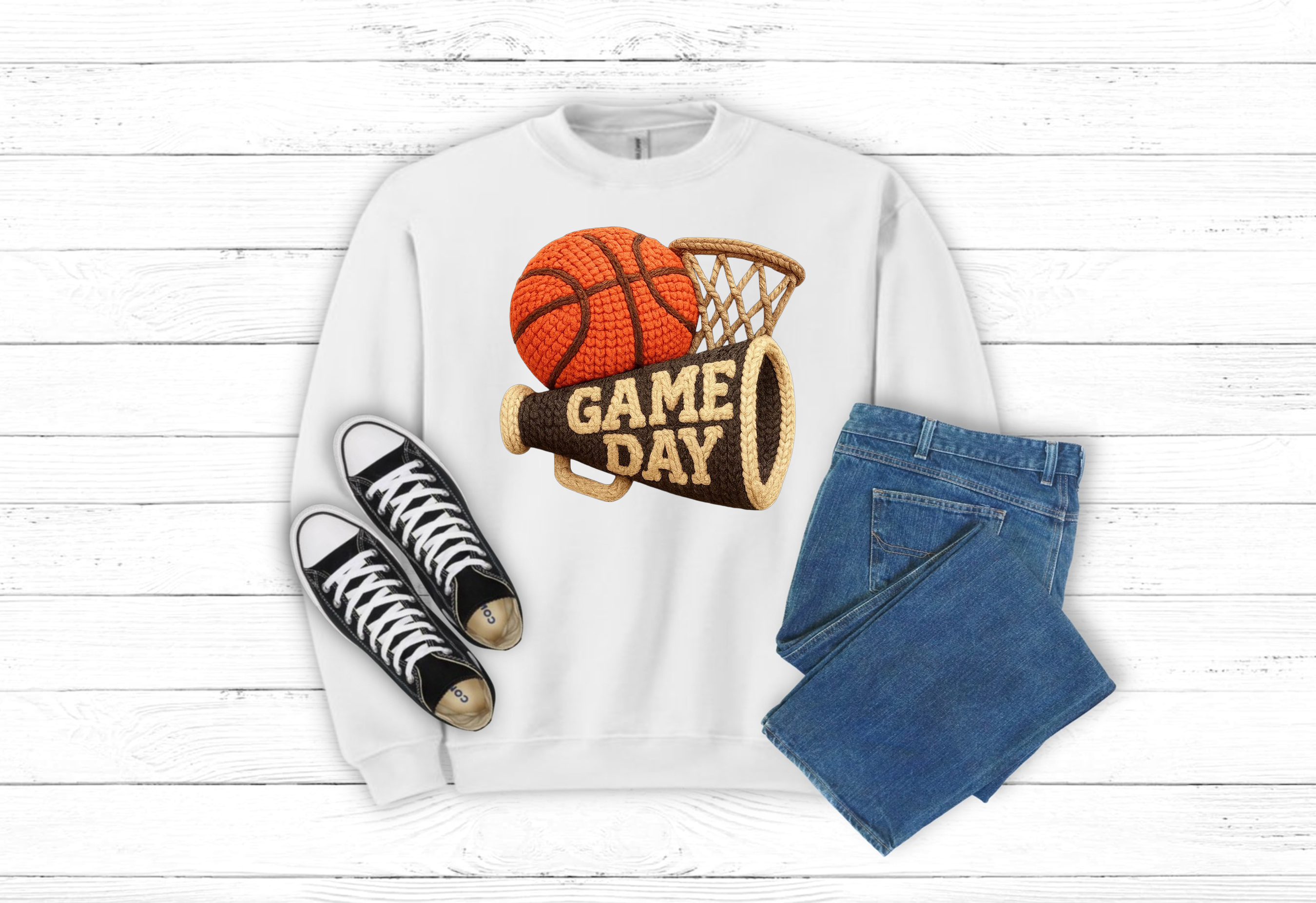 Basketball Game Day Sweatshirt (item 3131)