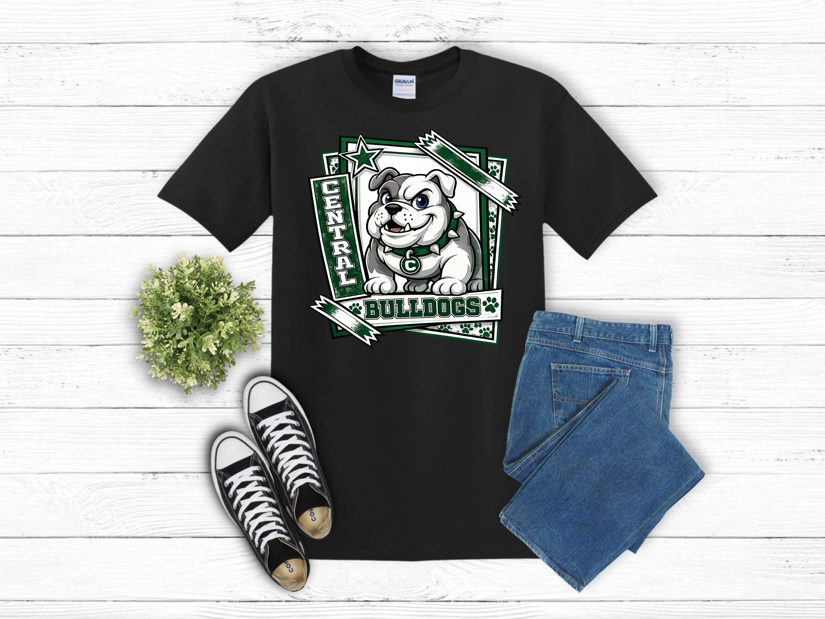 Central Bulldogs Graphic Tee (Item #20381)