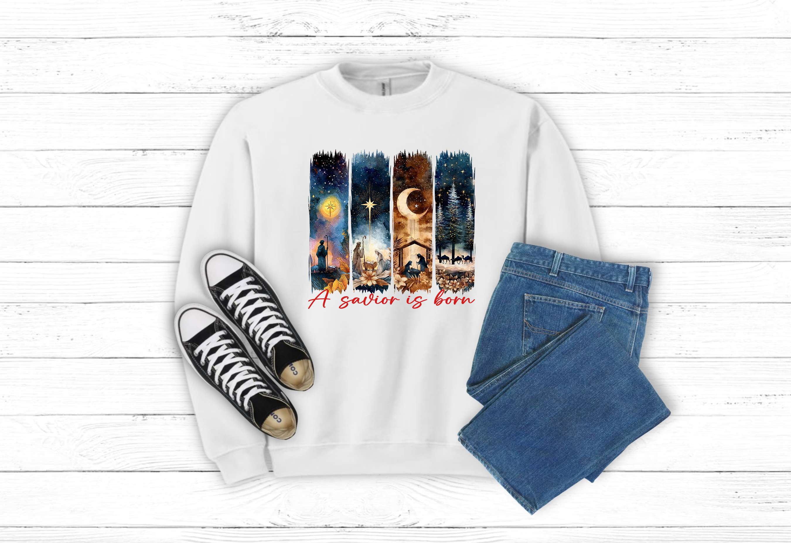 Christmas Jesus Sweatshirt (Item 2126)