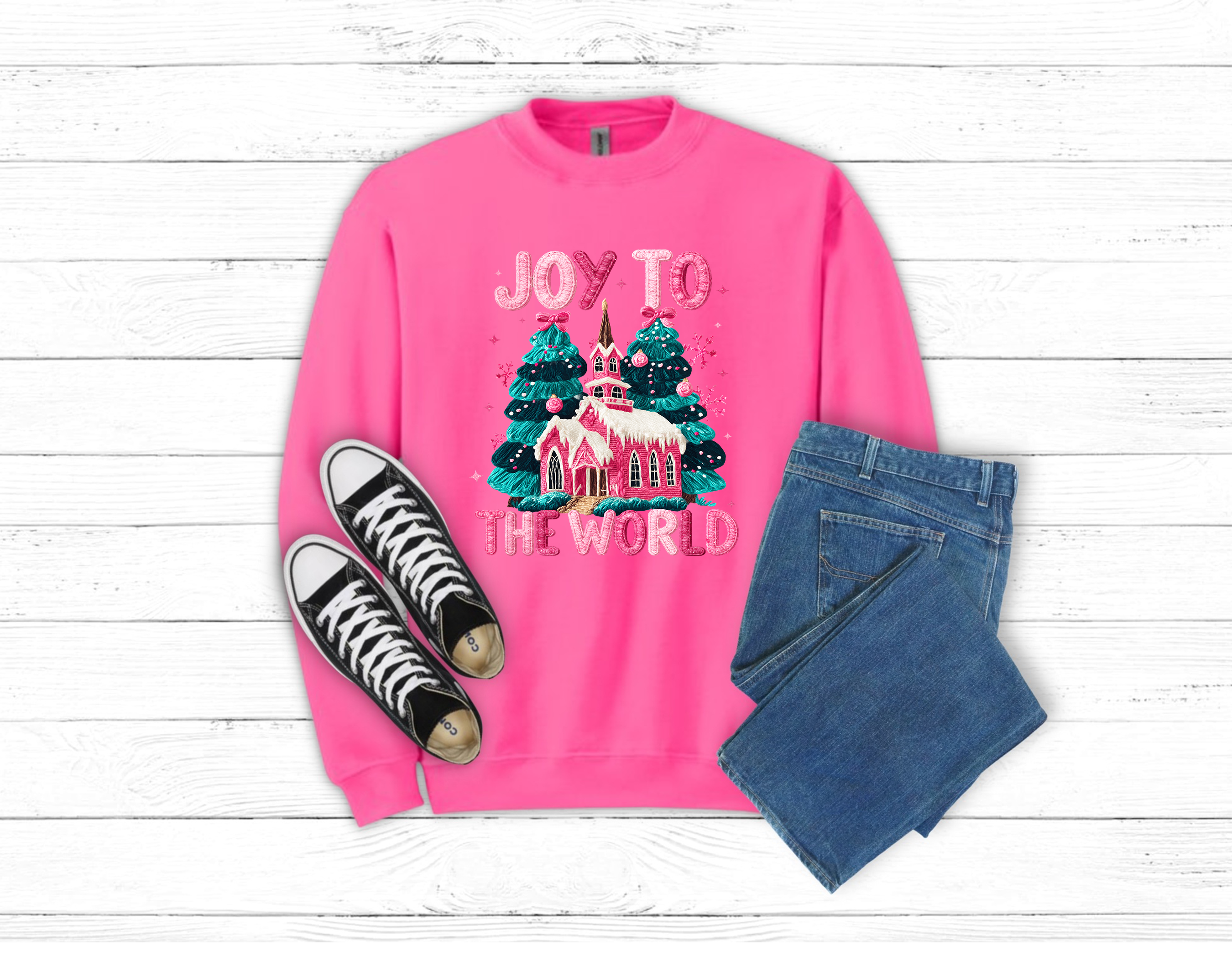 Joy to the World Christmas Sweatshirt (Item #1800)