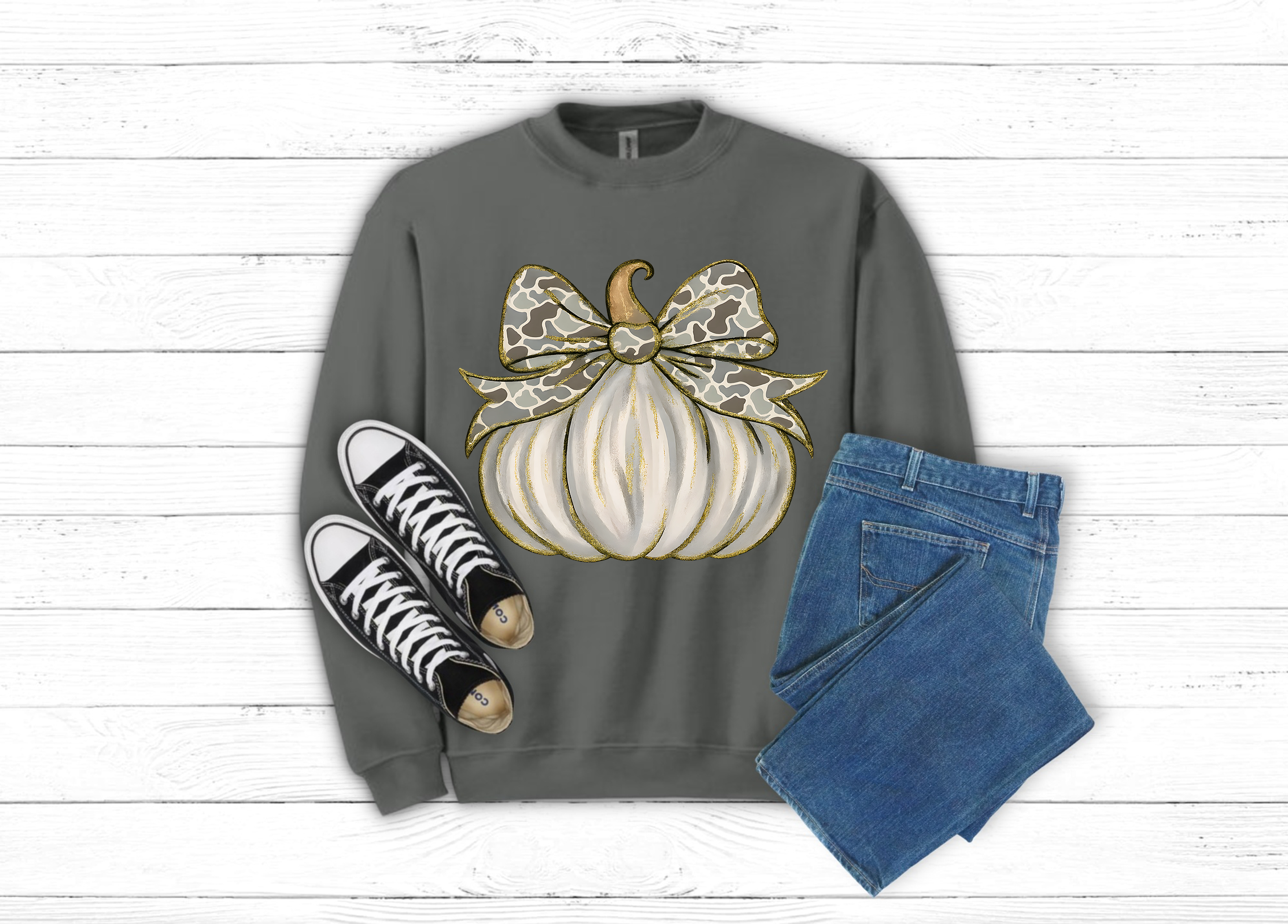 Pumpkin Graphic Tee or Sweatshirt (Item 1725)