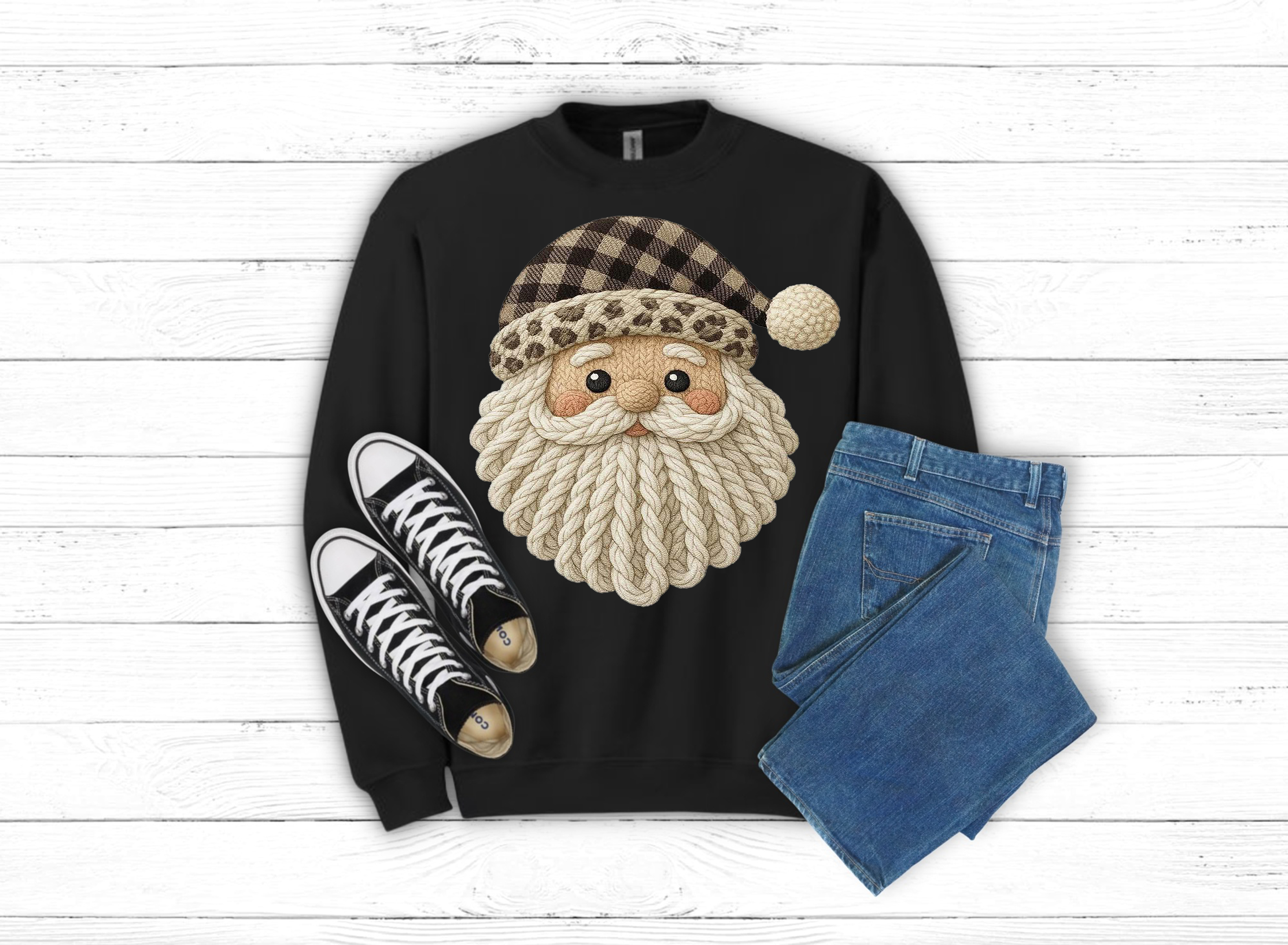 Christmas Santa Sweatshirt (Item 1591)