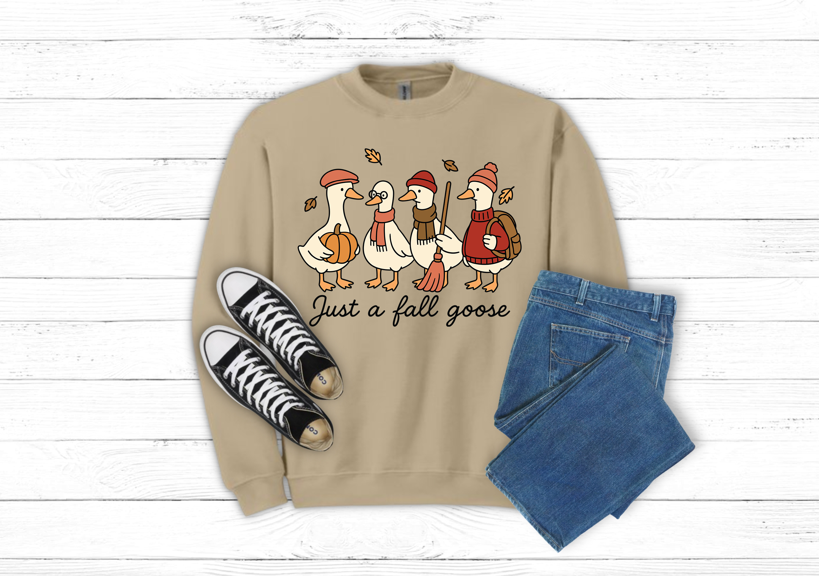 Just a Fall Goose T-Shirt or Sweatshirt (Item 1716)