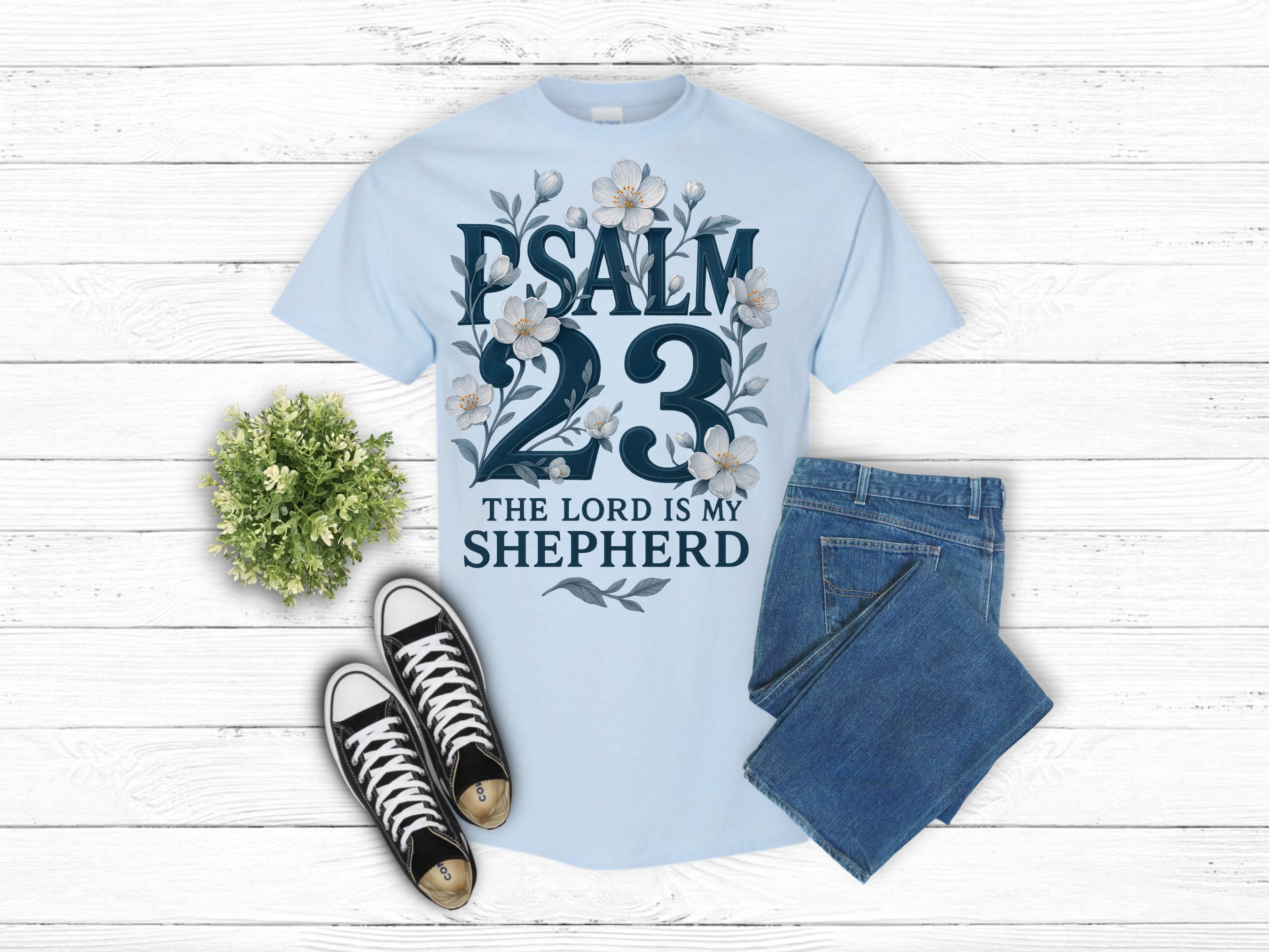 Psalm 23 tee Choice of Tee or Sweatshirt (10115)
