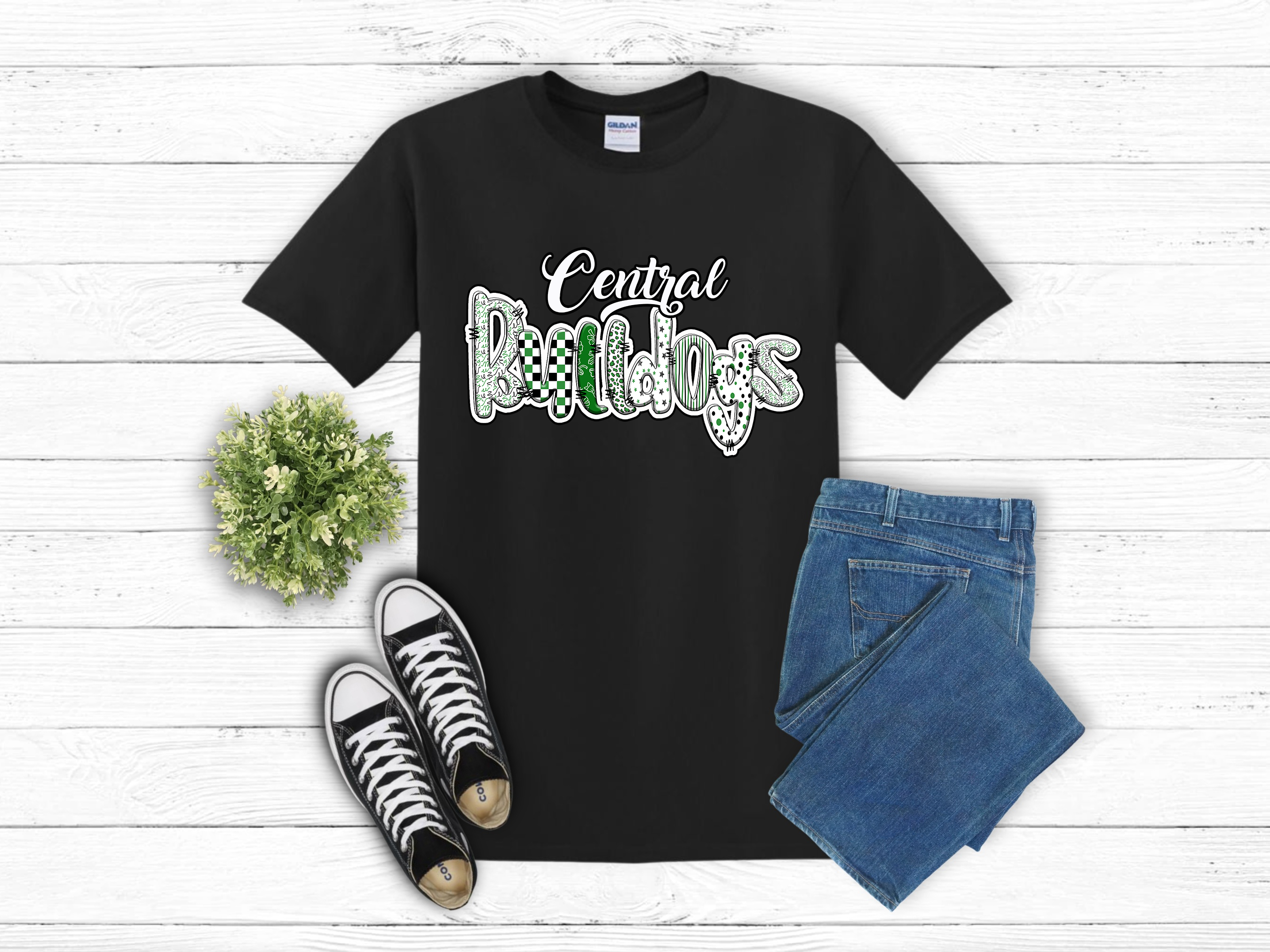 Central Bulldogs Graphic T-Shirt or Sweatshirt (item 1723)