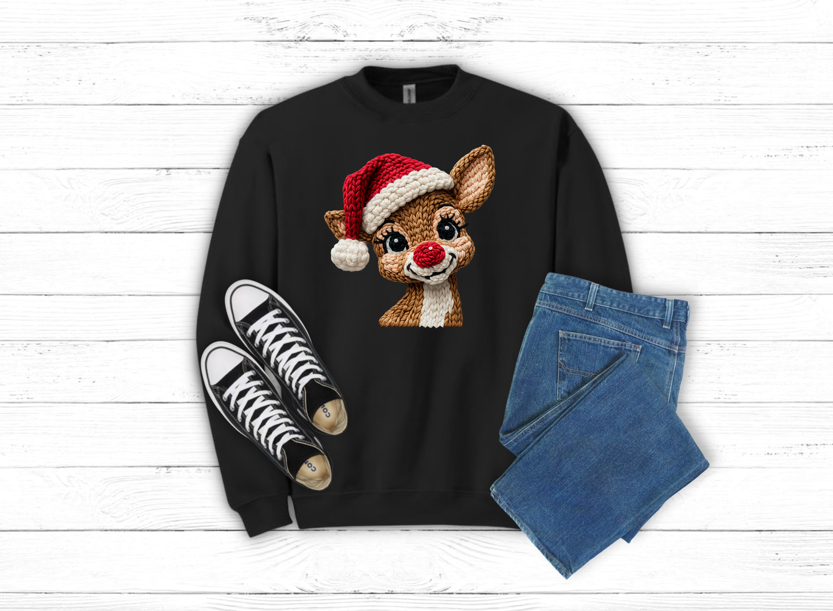 Christmas Reindeer Sweatshirt (Item 2121)