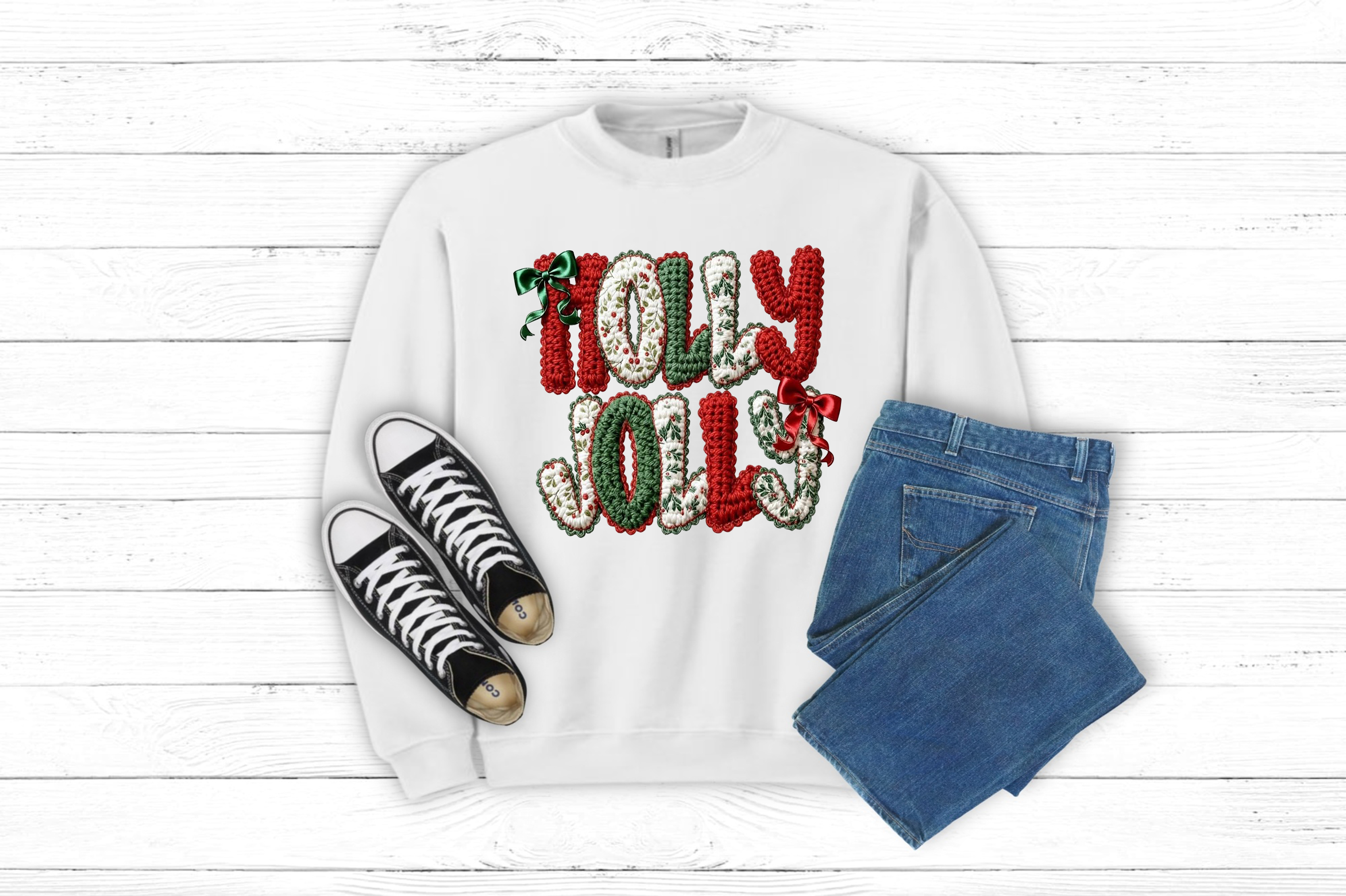 Christmas Holly Jolly Sweatshirt (Item 1436)
