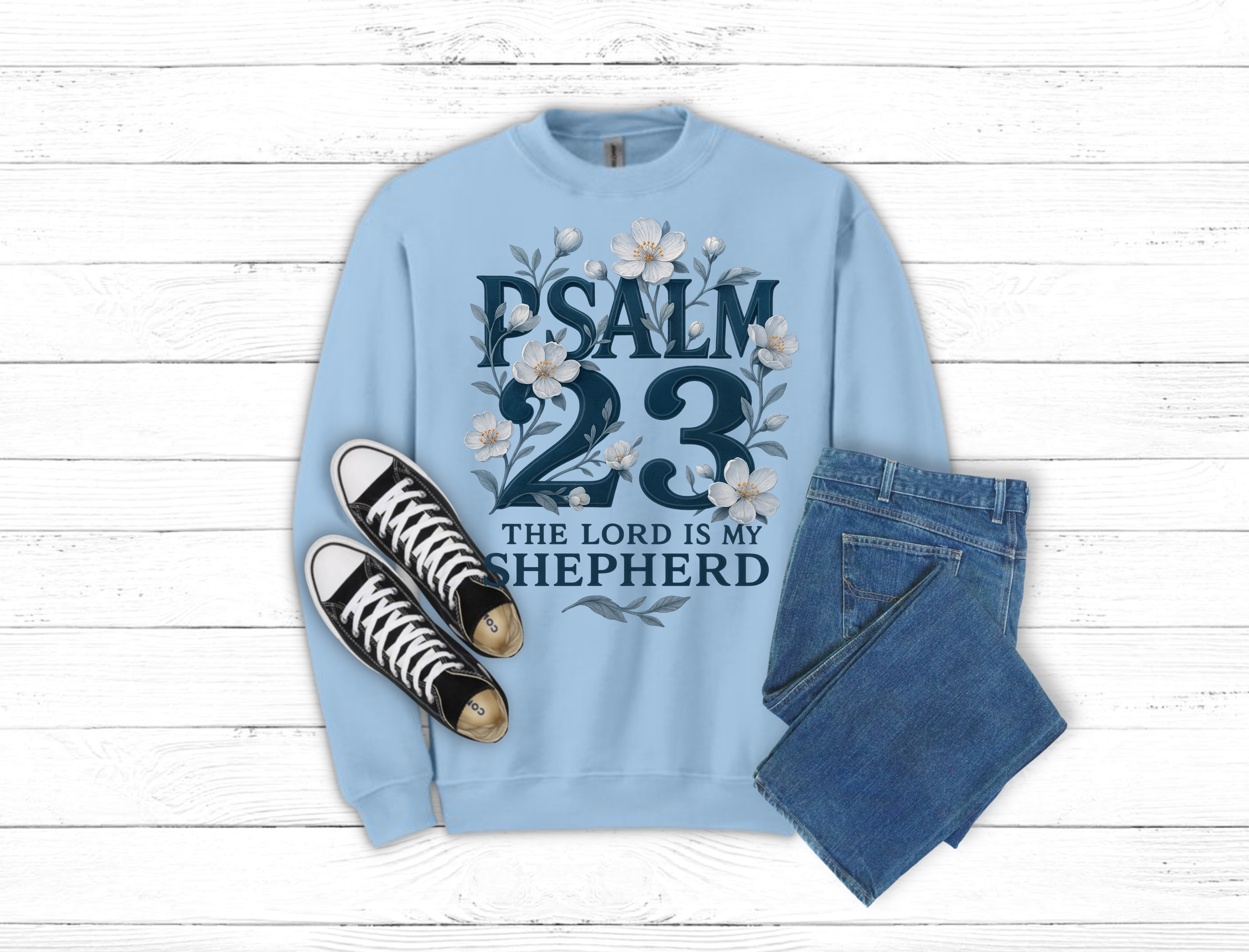 Psalm 23 tee Choice of Tee or Sweatshirt (10115)