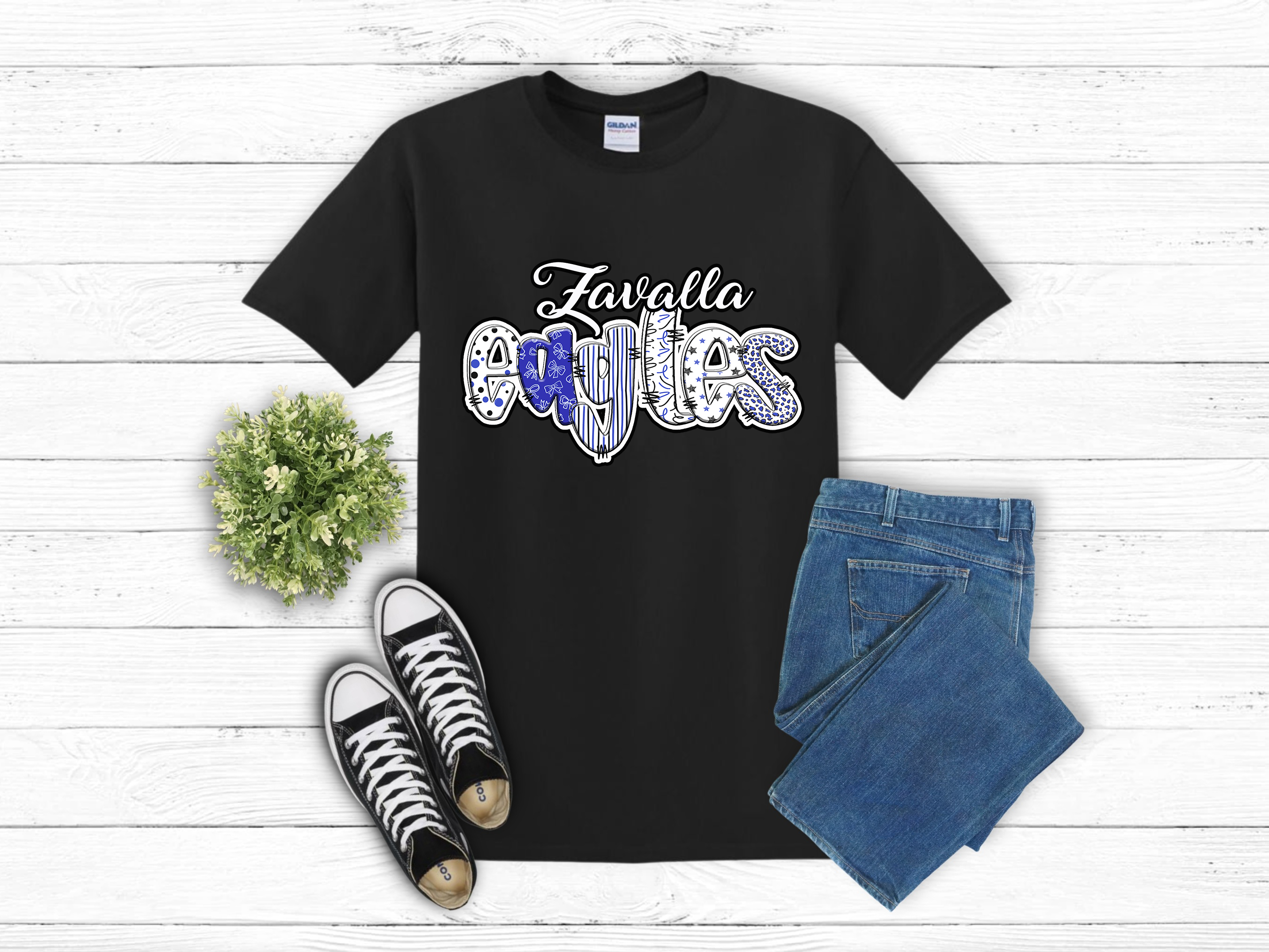 Zavalla Eagles Graphic T-Shirt or Sweatshirt (item 1722)