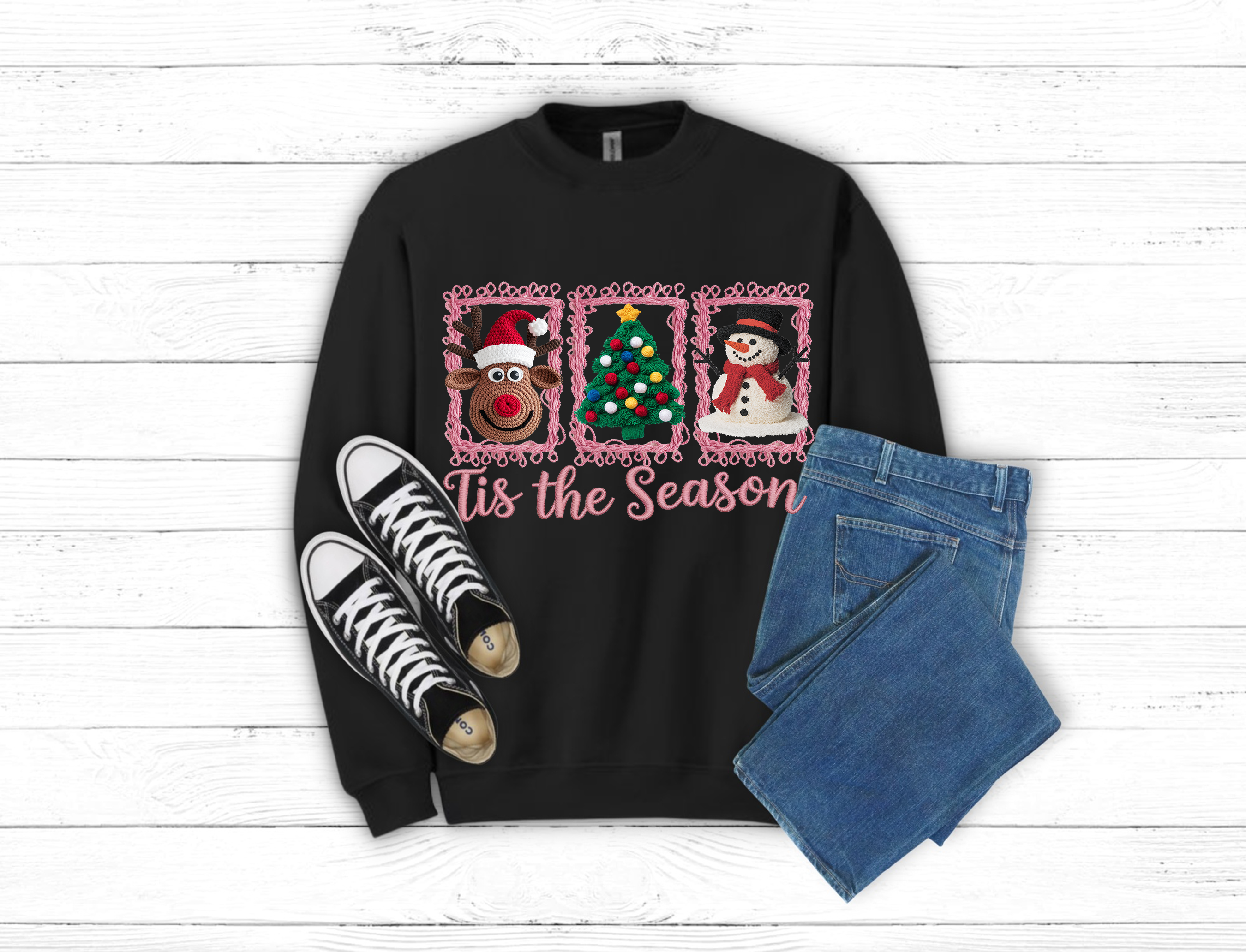 Tis the Season Christmas Sweatshirt (Item #1802)