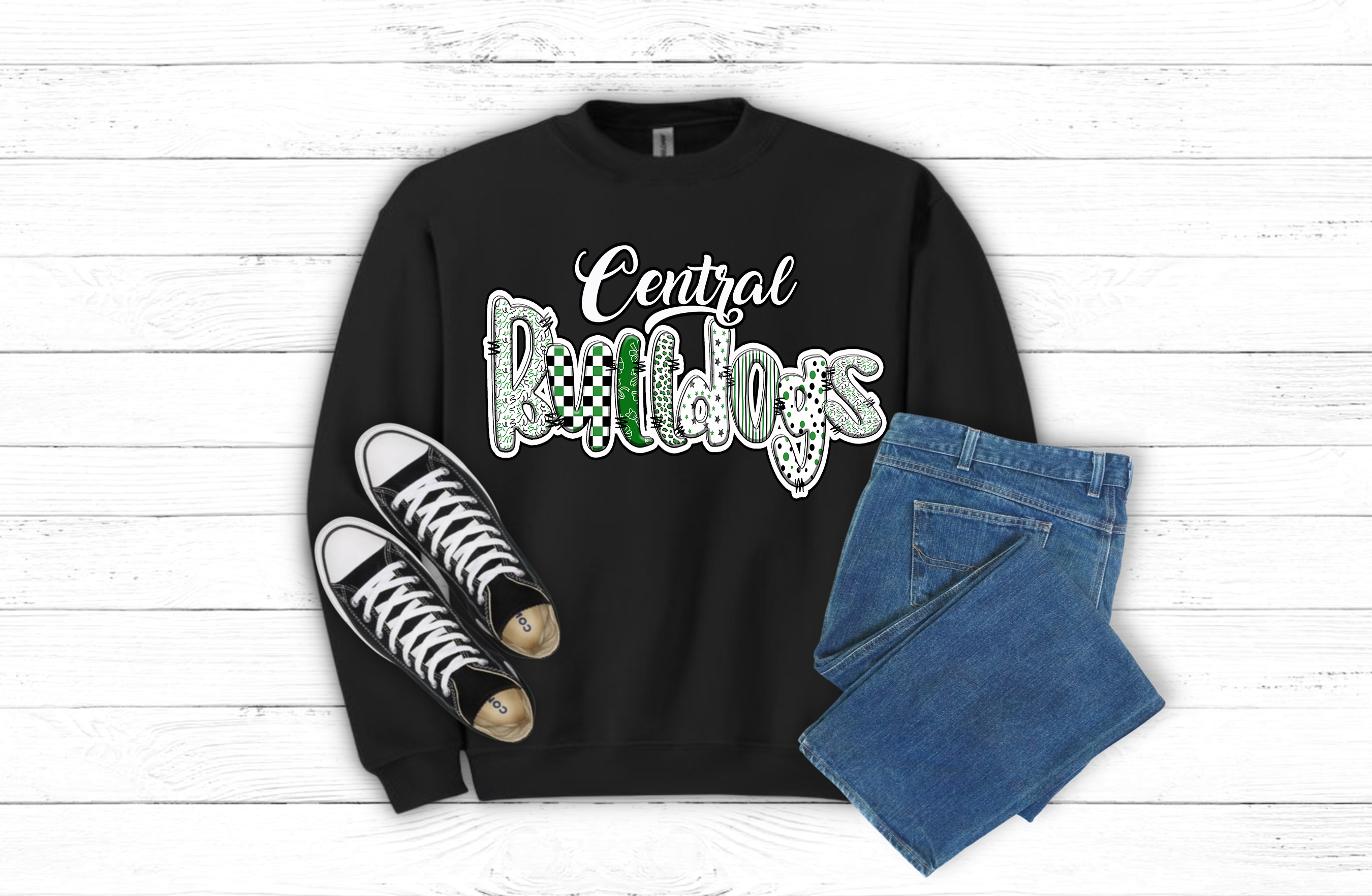 Central Bulldogs Graphic T-Shirt or Sweatshirt (item 1723)