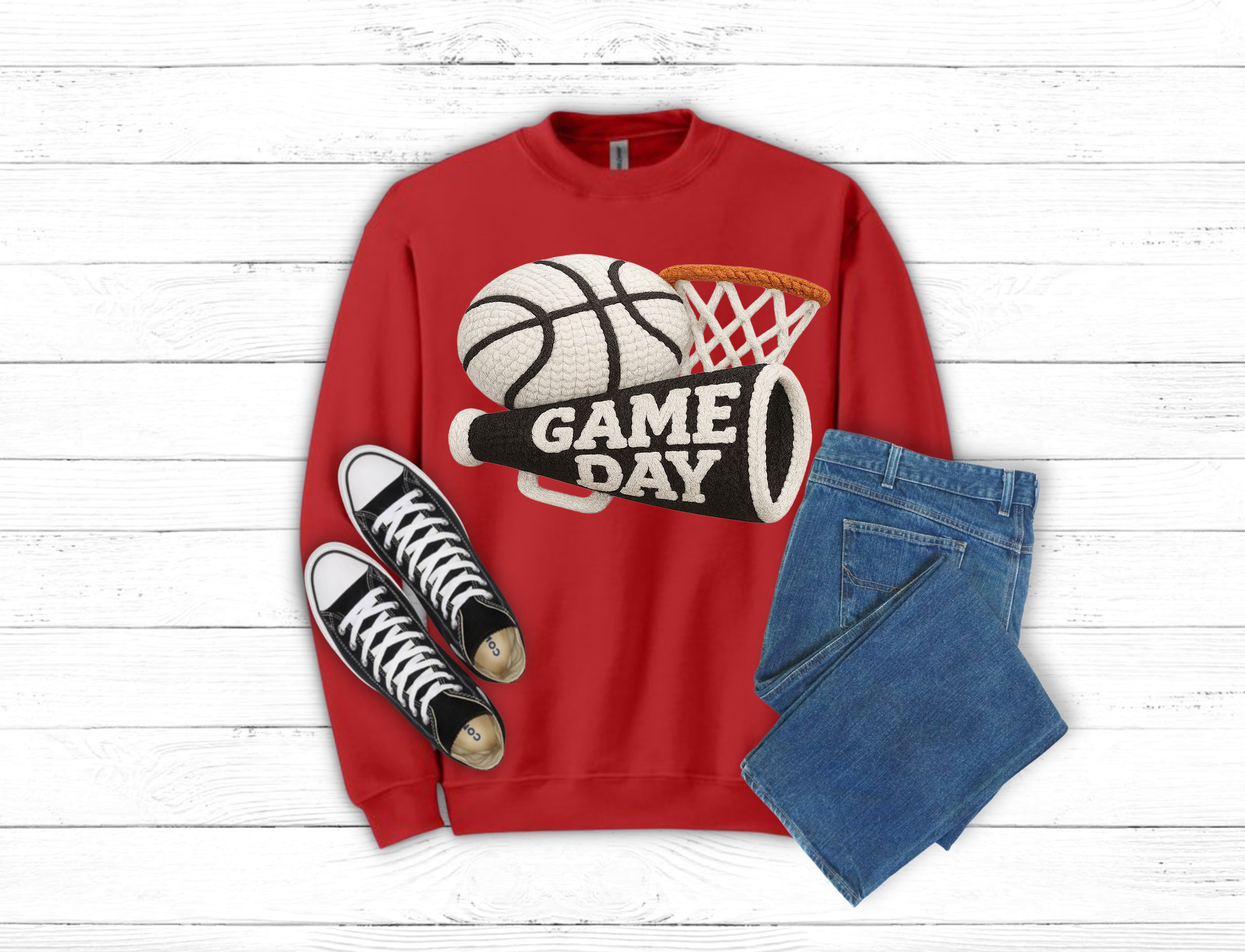 Game Day Basketball Sweatshirt (item 3133)