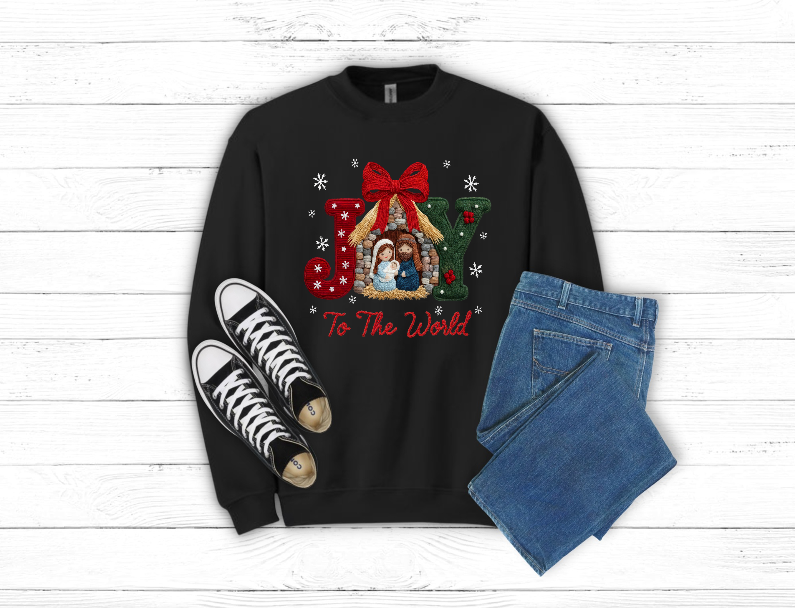 Christmas Joy to the World Sweatshirt (Item 2111)