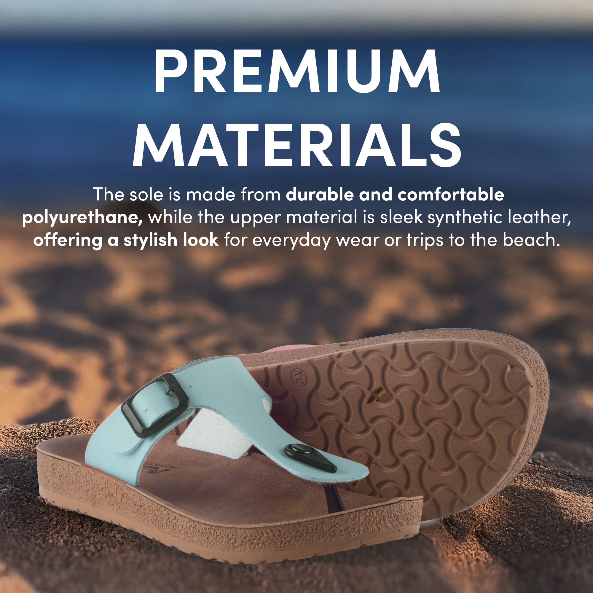 GKL T-strap Comfort Sandals Spartan Water Green