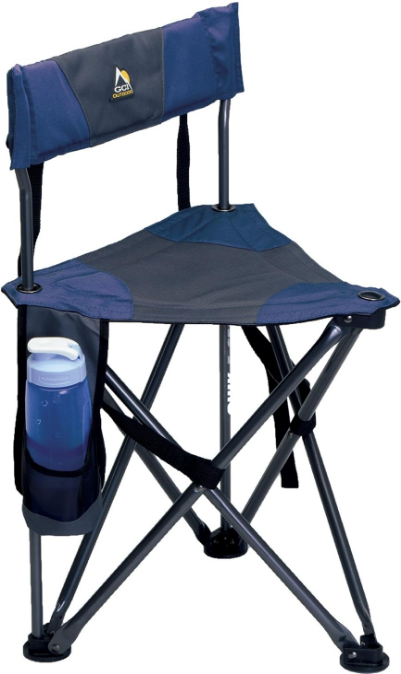  Quik-E Seat Collapsible Stool with Back Support