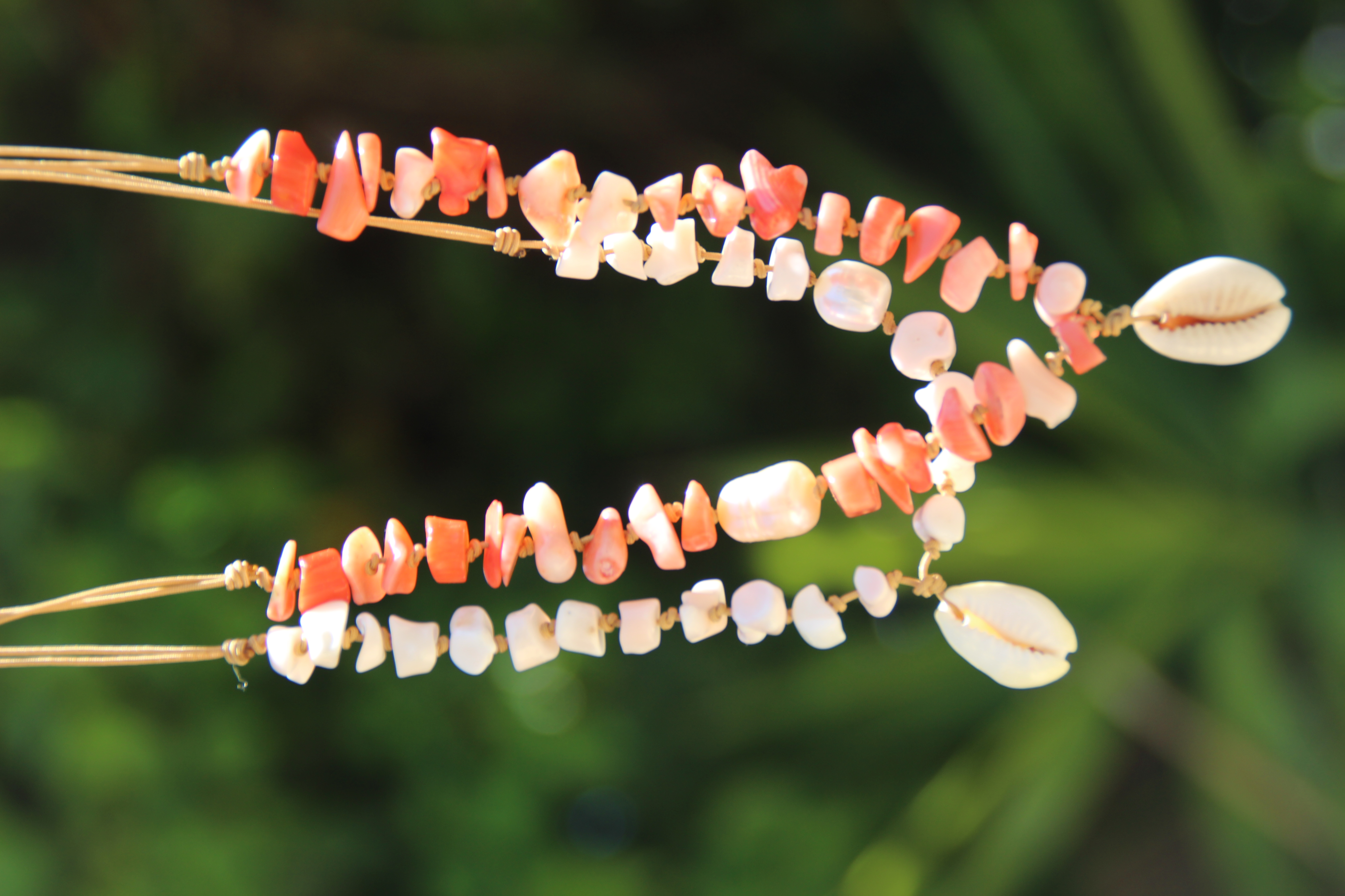 Collier Cauri rose