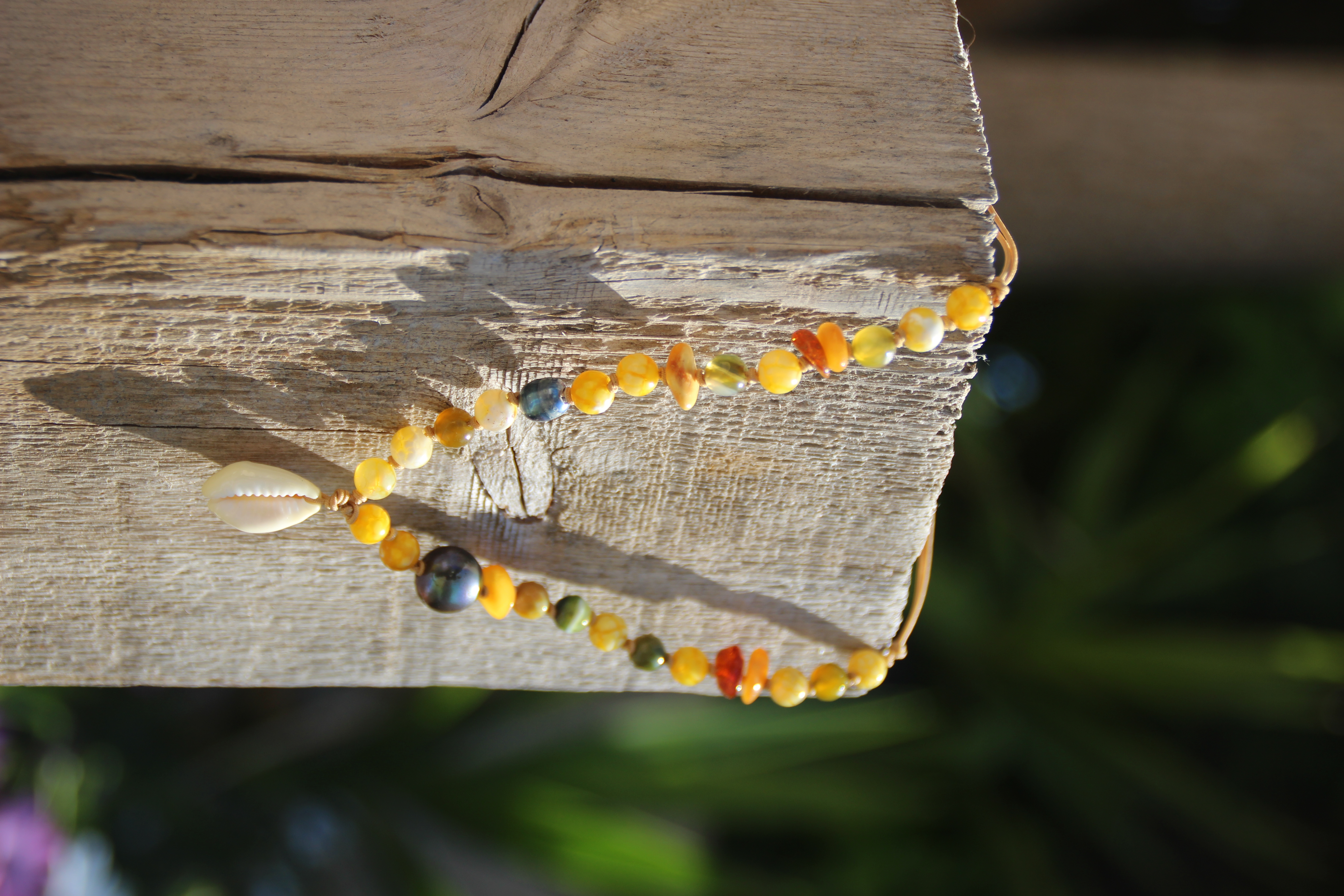 Collier Cauri jaune