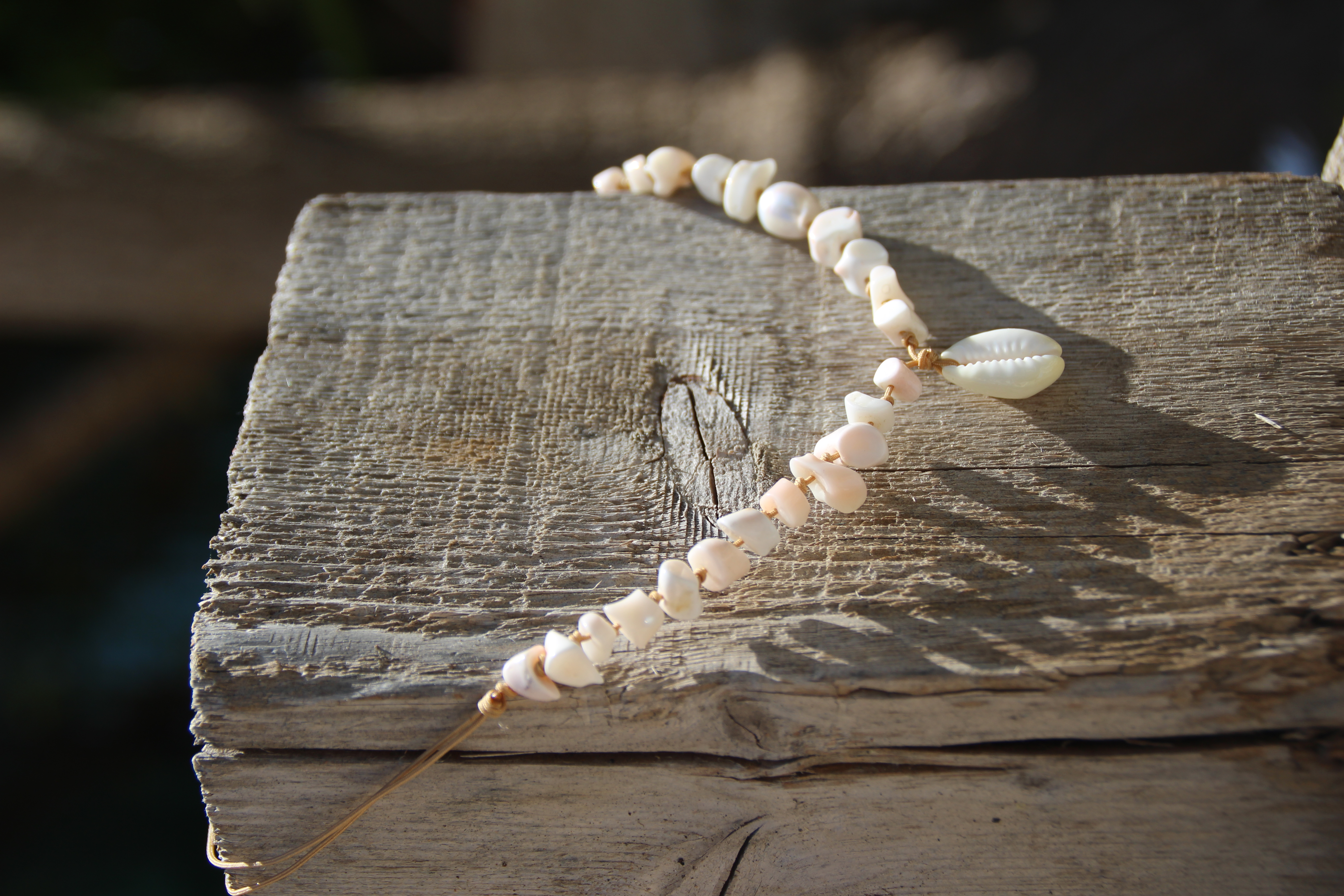 Collier Cauri blanc