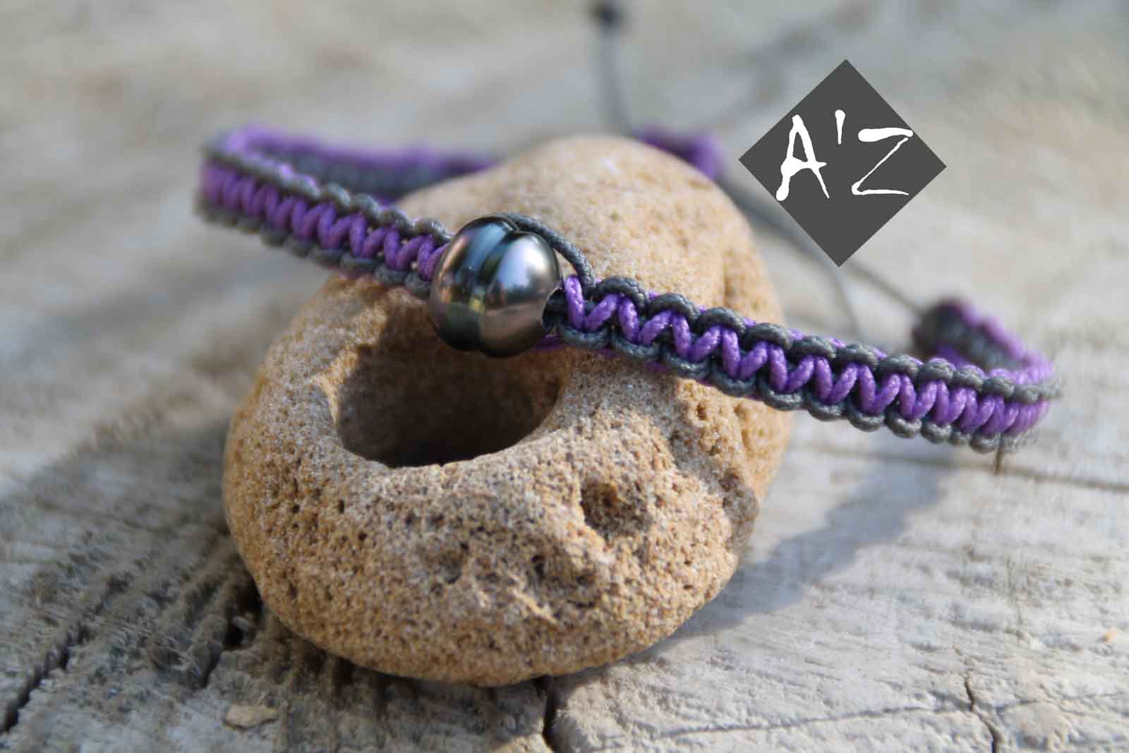 Bracelet Tahiti Tressé Bicolore