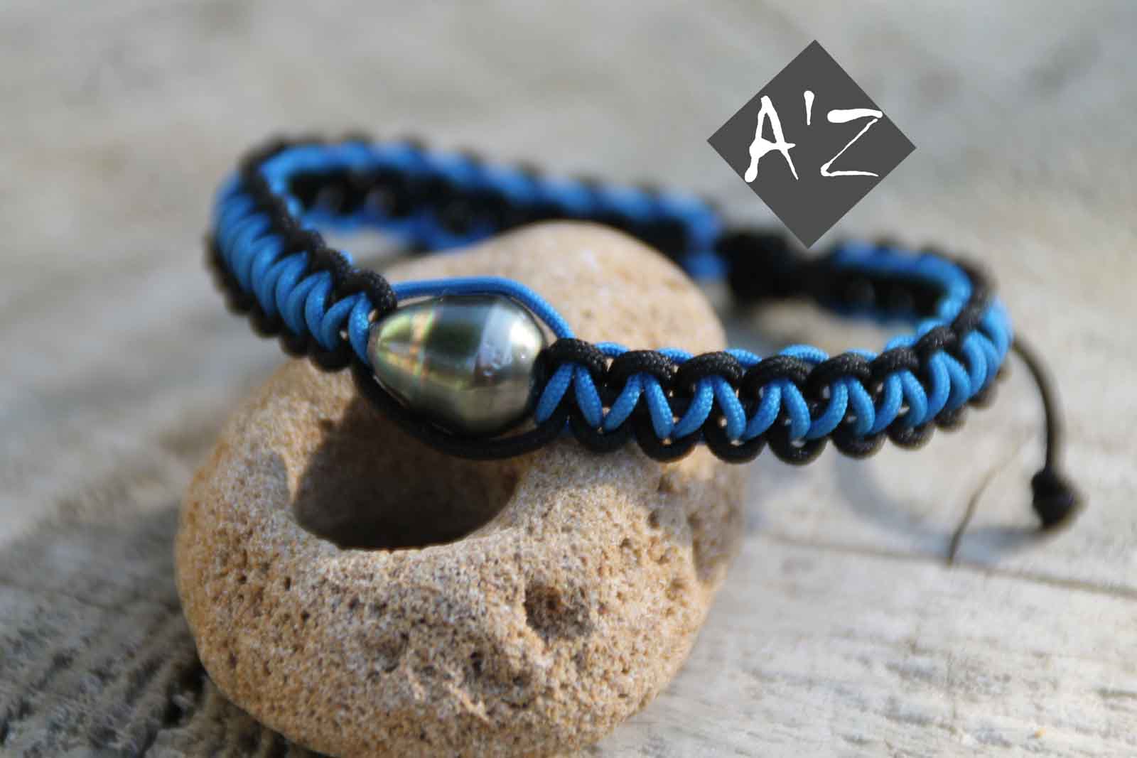 Bracelet Tahiti Tressé Bicolore