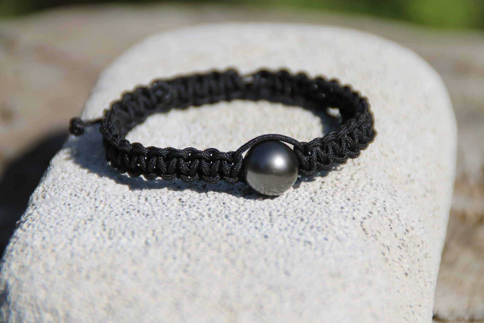Bracelet Tahiti Tressé Noir