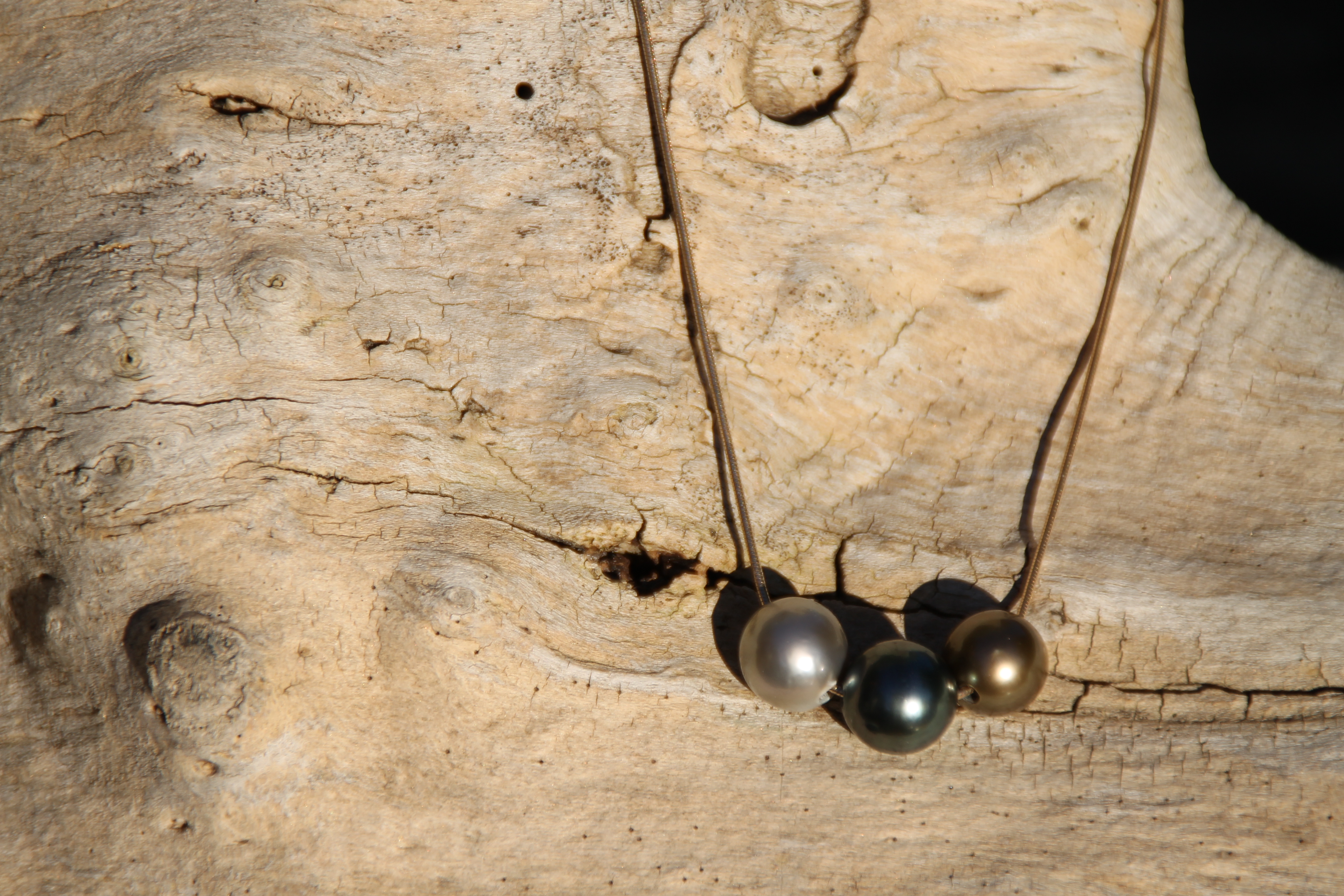 Collier Tahiti 3 Perles
