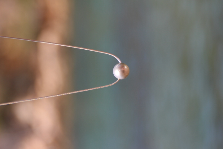 Perle de Tahiti Ronde chaine Argent