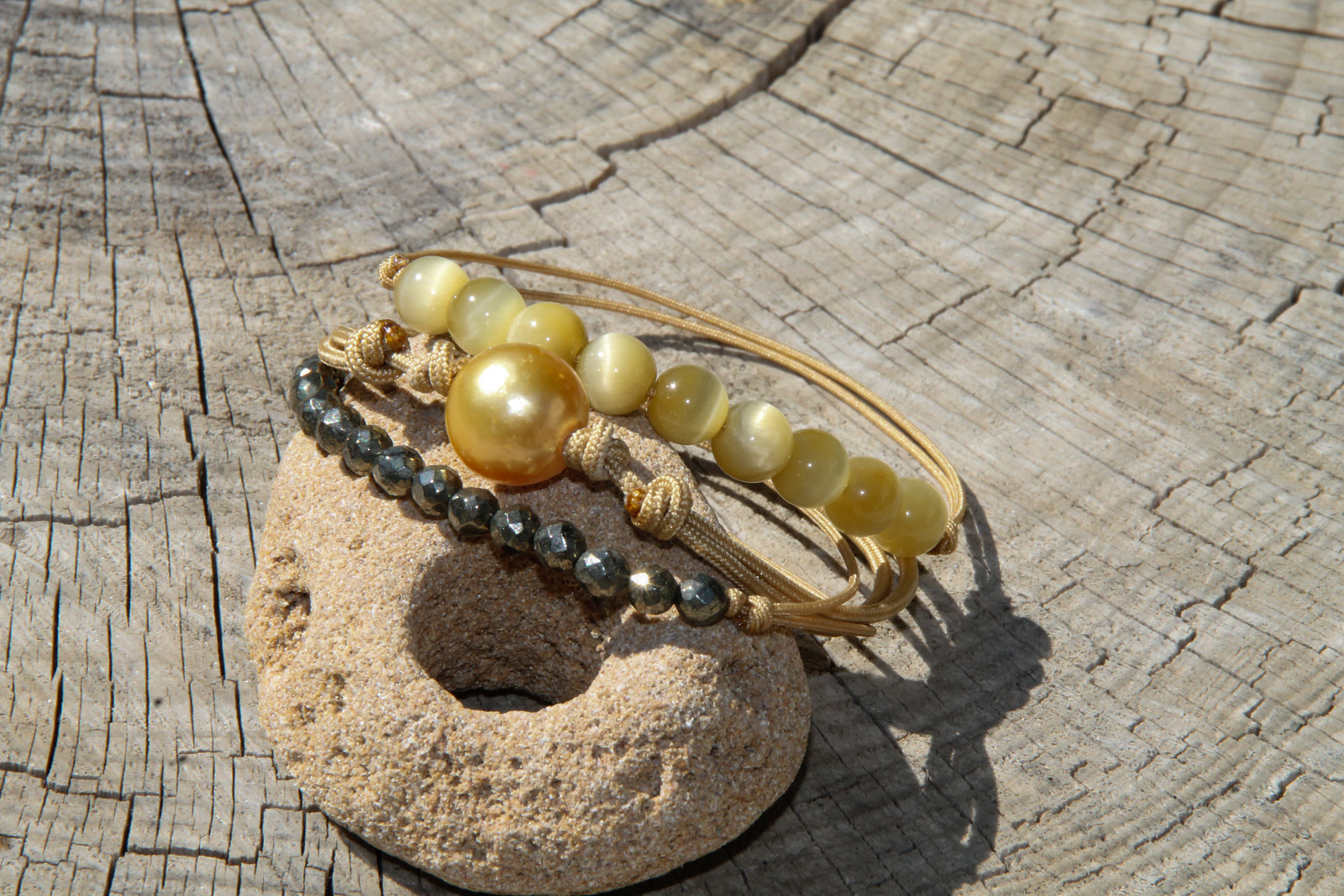 Bracelet Philippines Trio Œil de Tigre